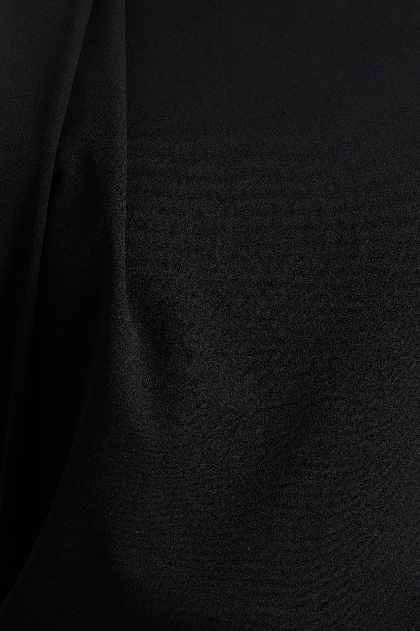 Tiff Black Crew-Neck Jumpsuit With Draped Detailing