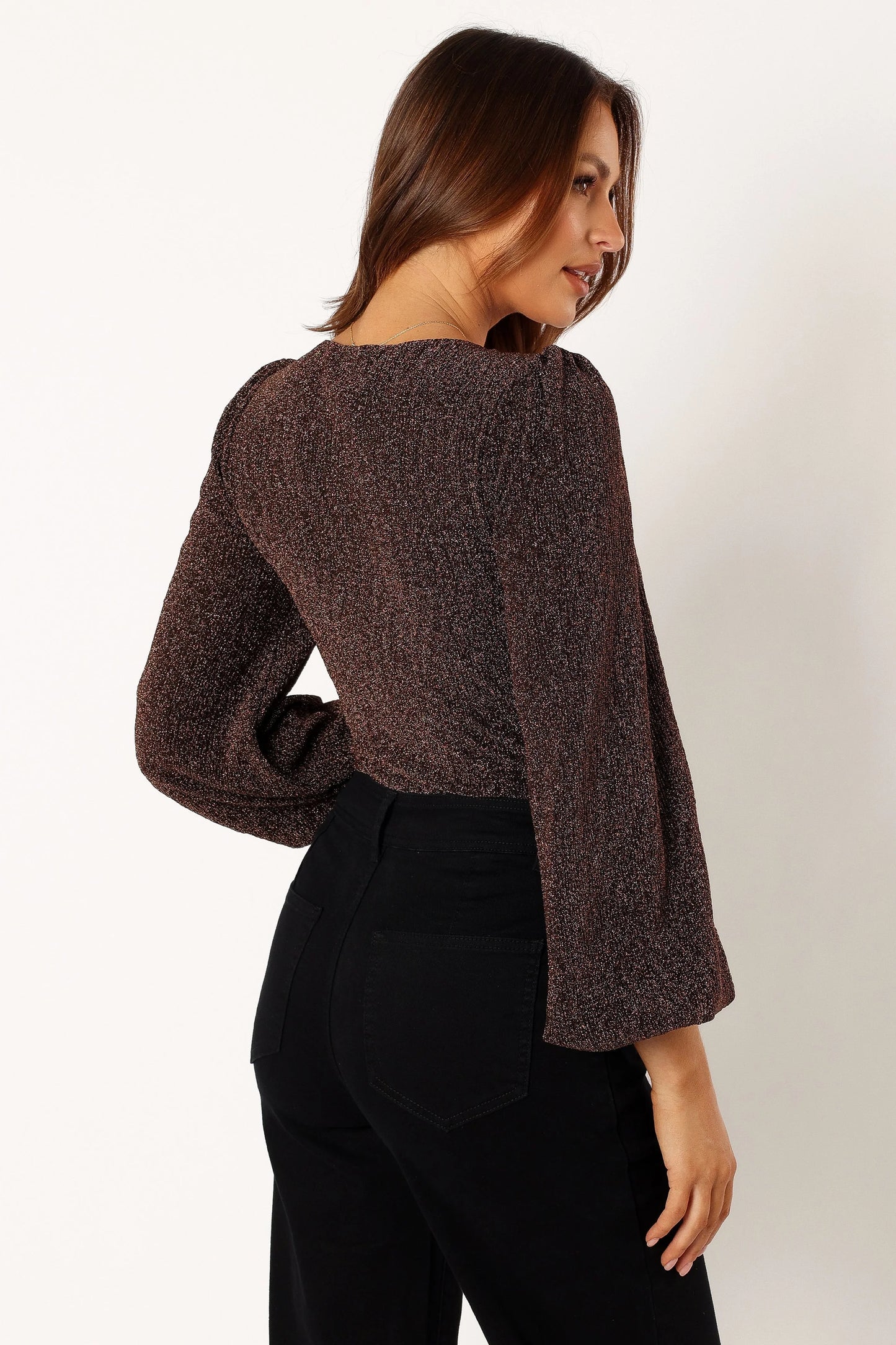 Wander Long Sleeve Bodysuit - Bronze