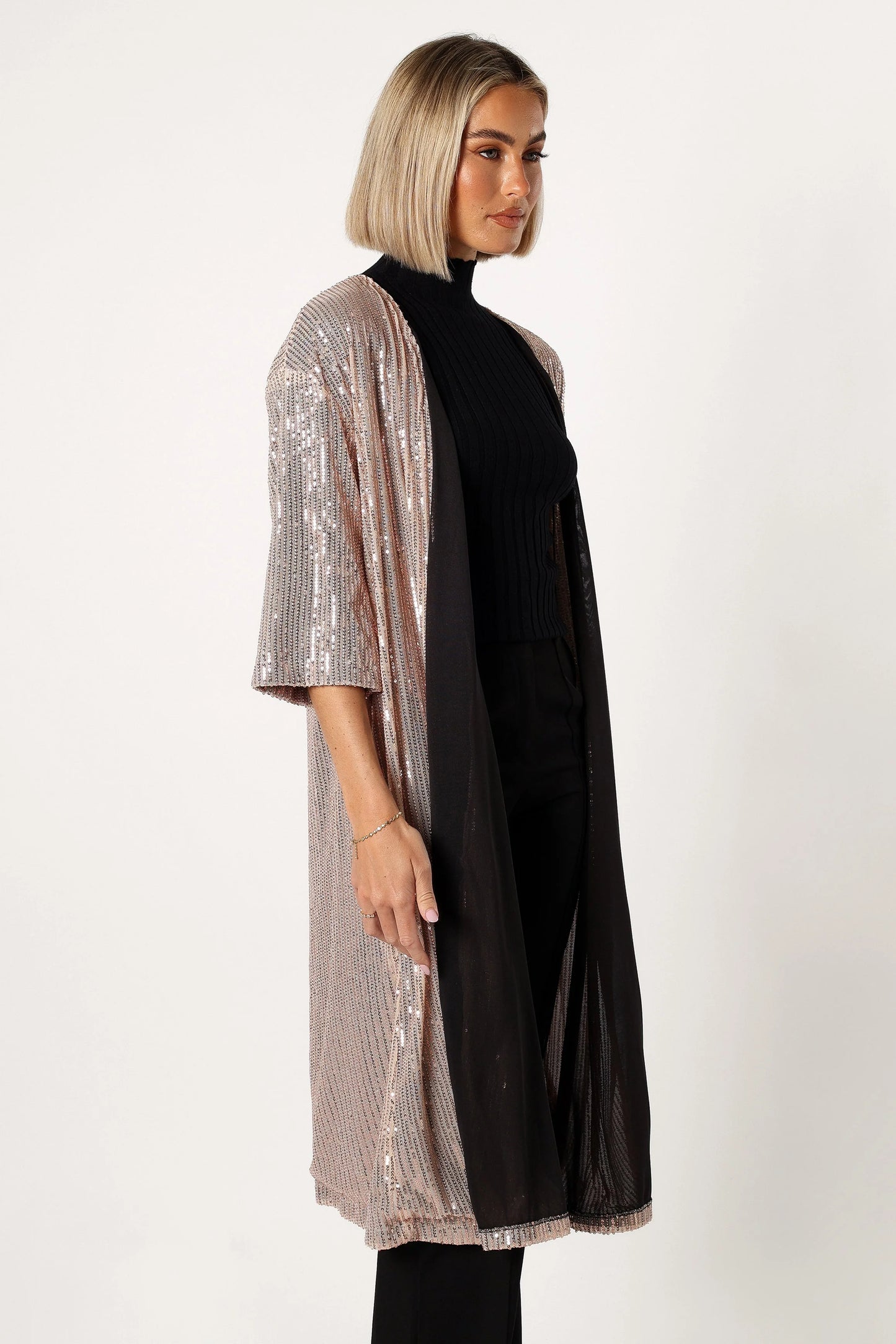 Jayleen Sequin Duster - Gold