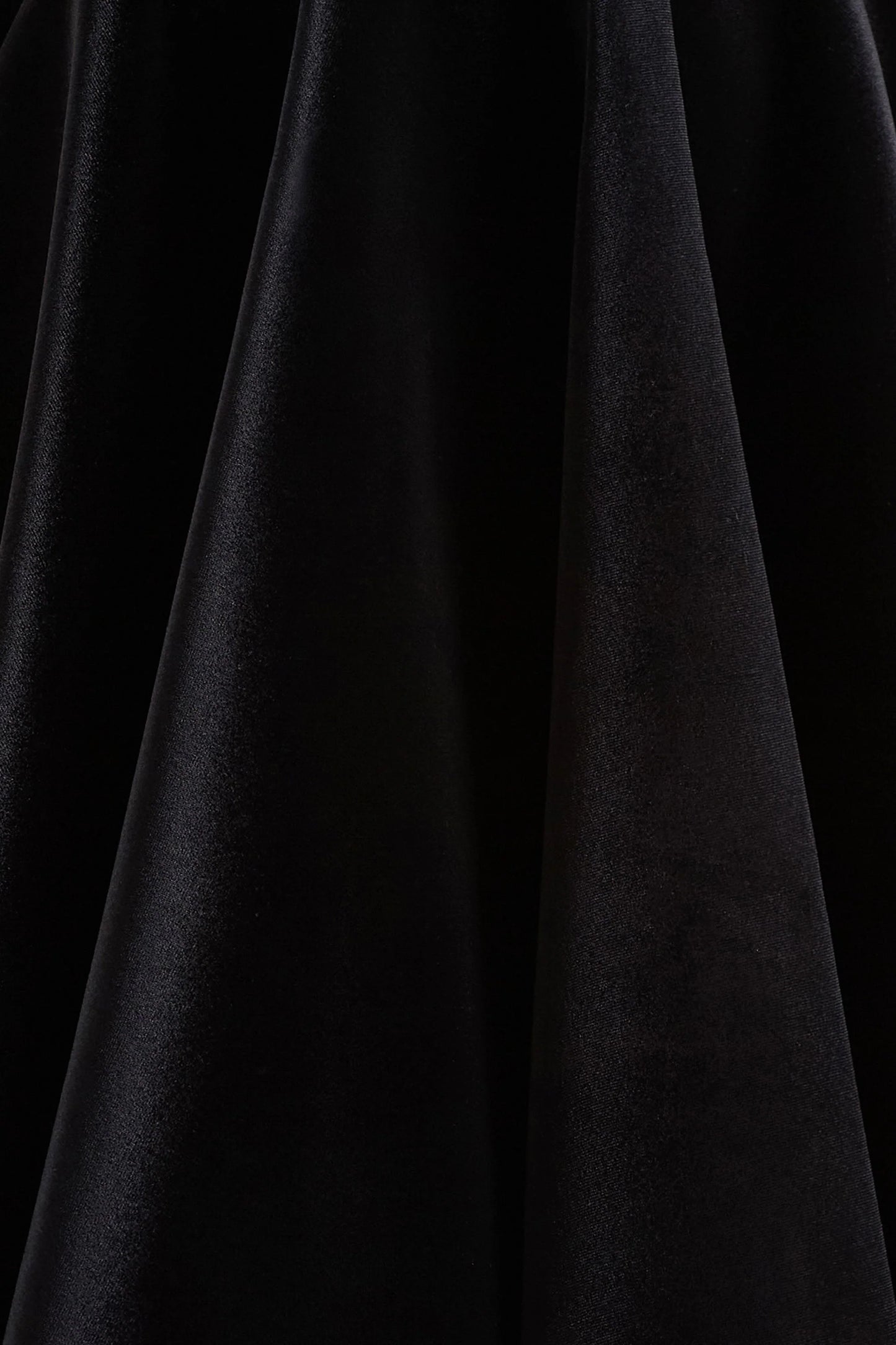 Priya Black Velvet Mini Dress With Puff Sleeves