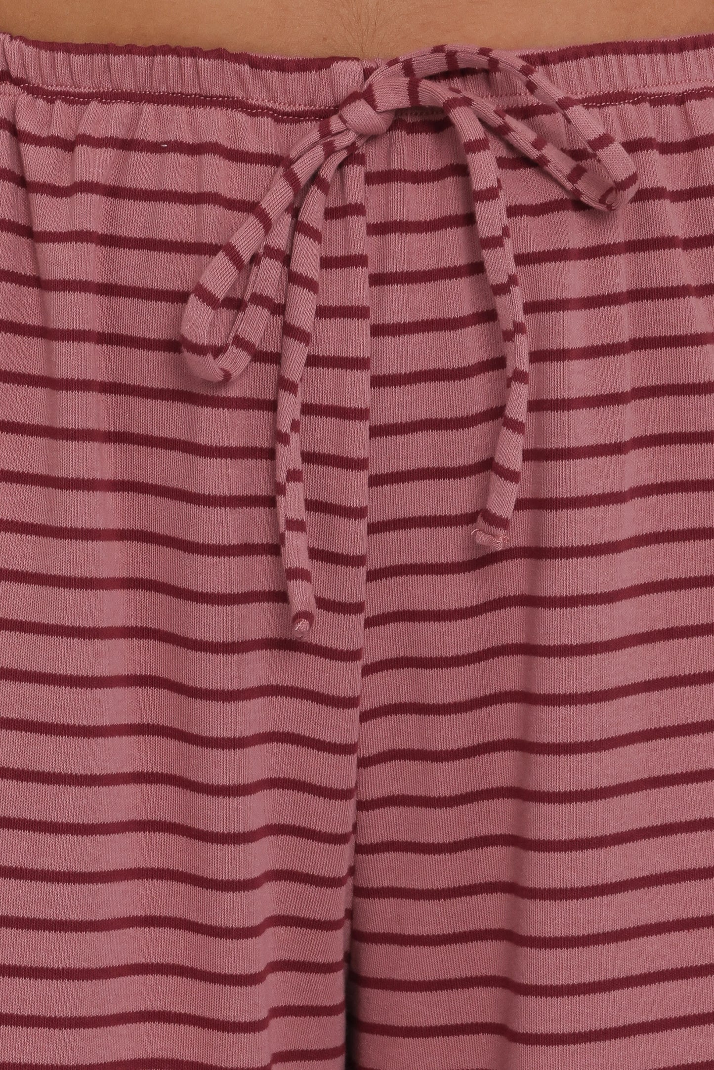 Wilda Knit Pant - Pink Red Stripe