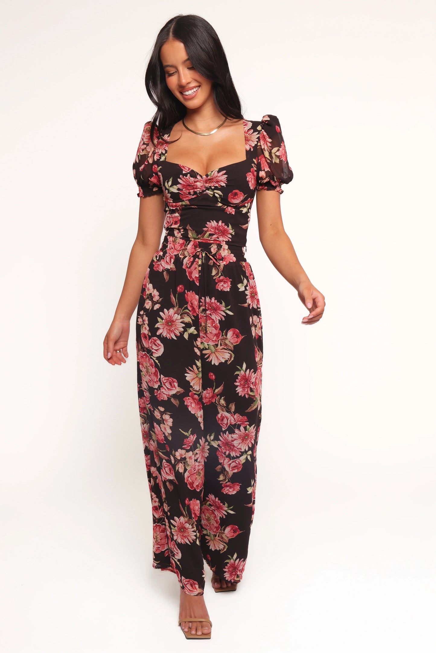 Estie Pants - Black Floral