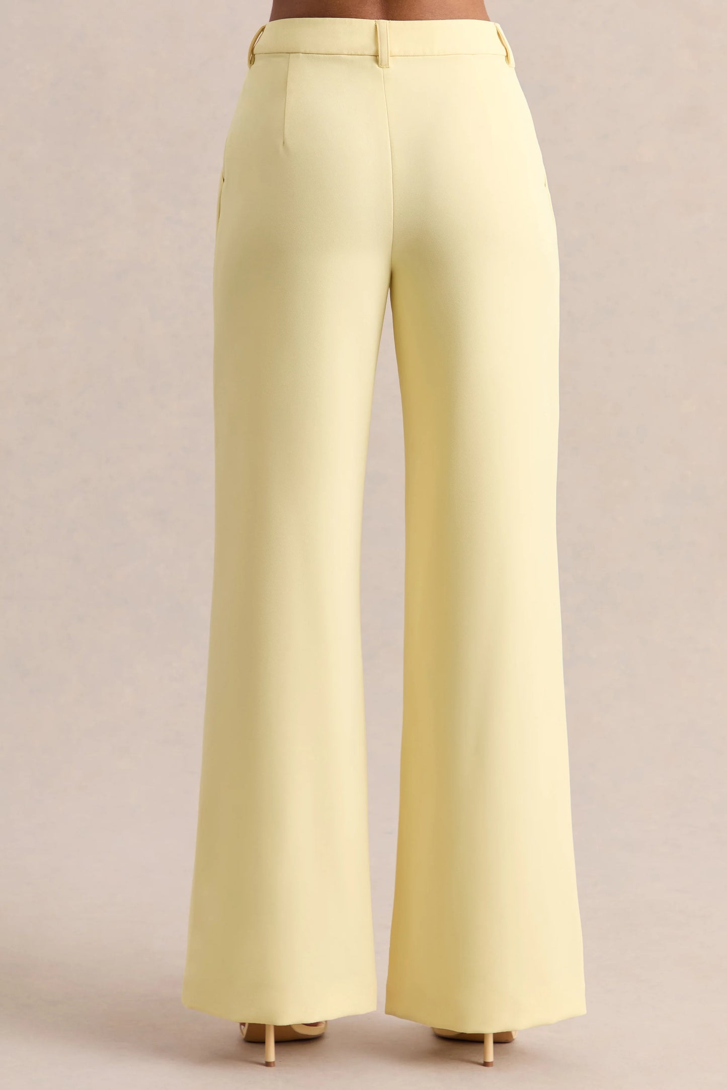Malou Lemon Tailored Trousers