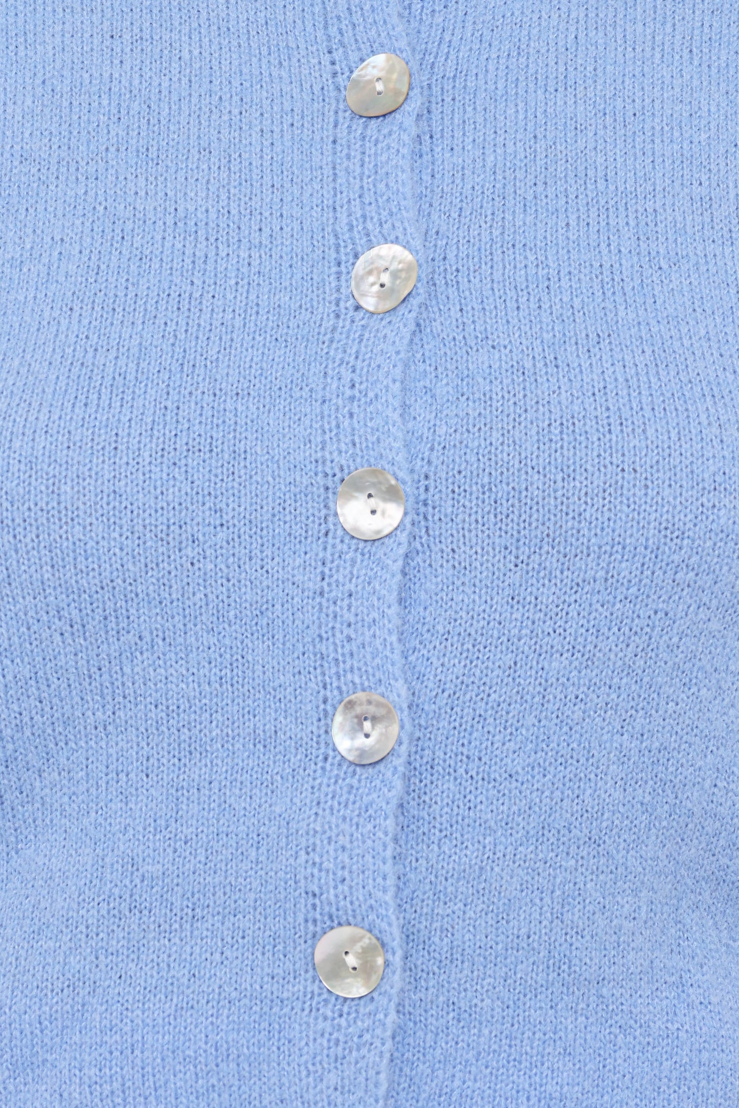 Zena Puff Sleeve Cardigan - Cornflower Blue