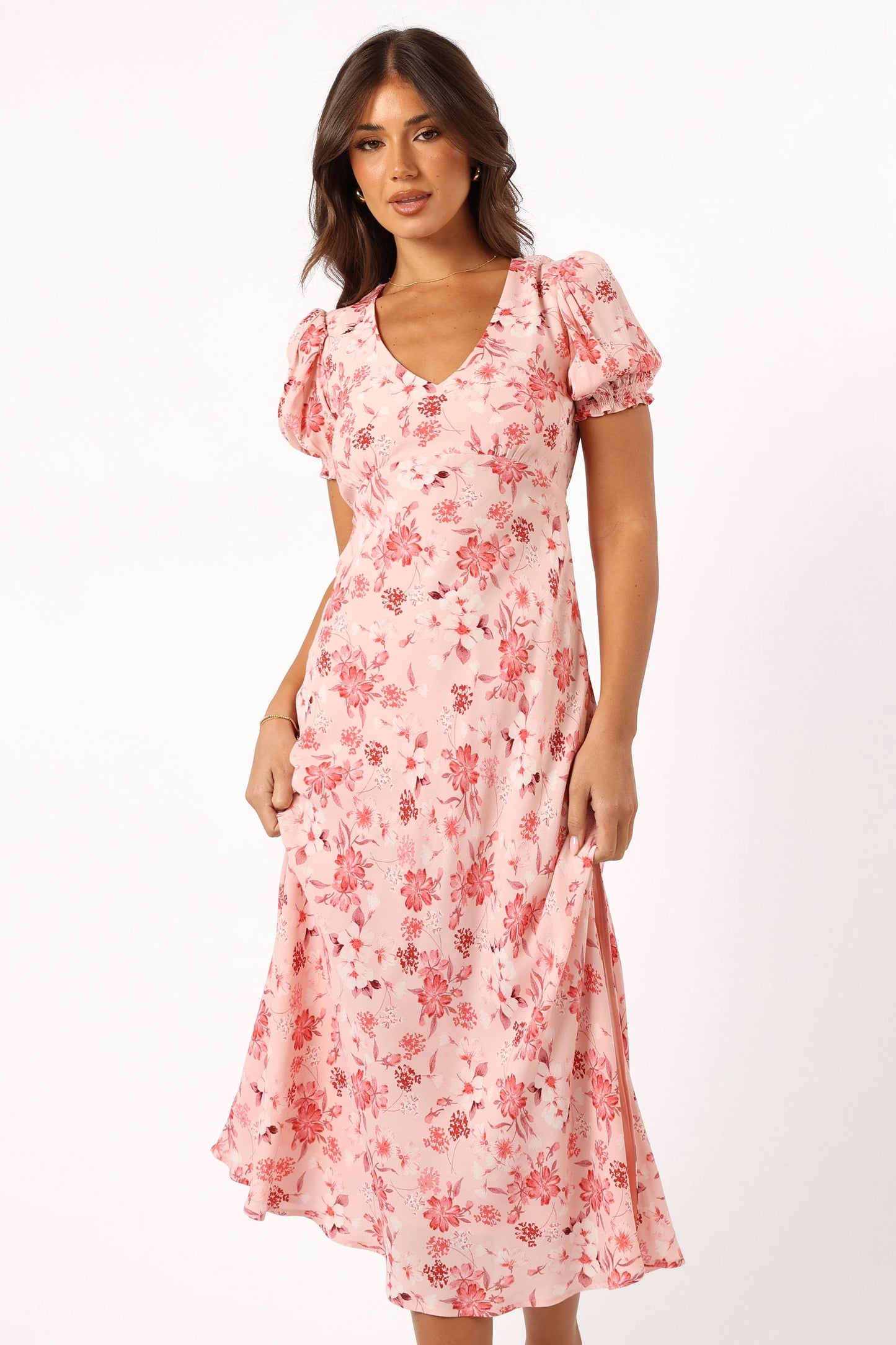 Sandra Midi Dress - Blushed Garden