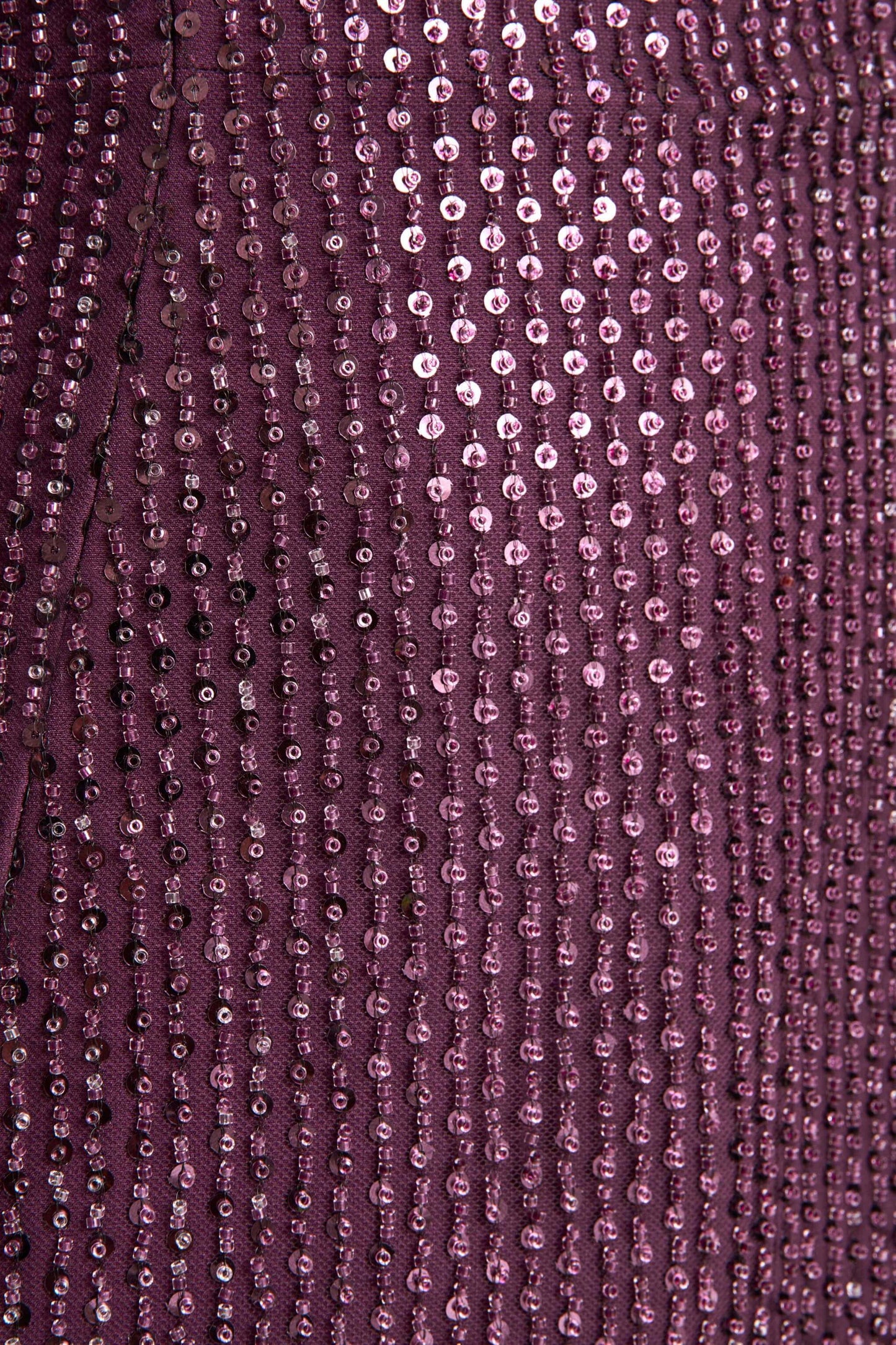 Luciana Purple Sequin Embellished Bandeau Maxi Dress