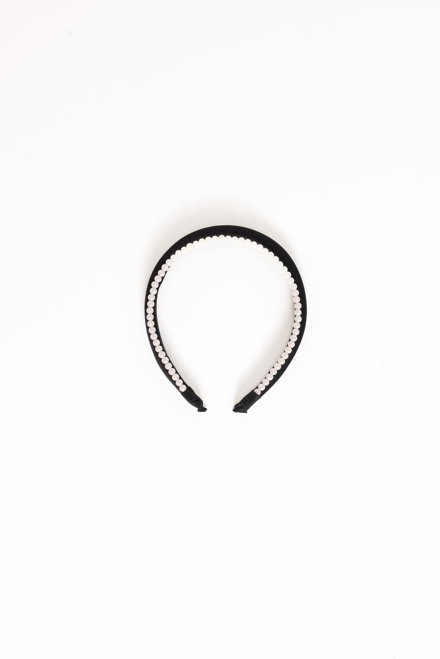 Breanna Headband - Pearl/Black
