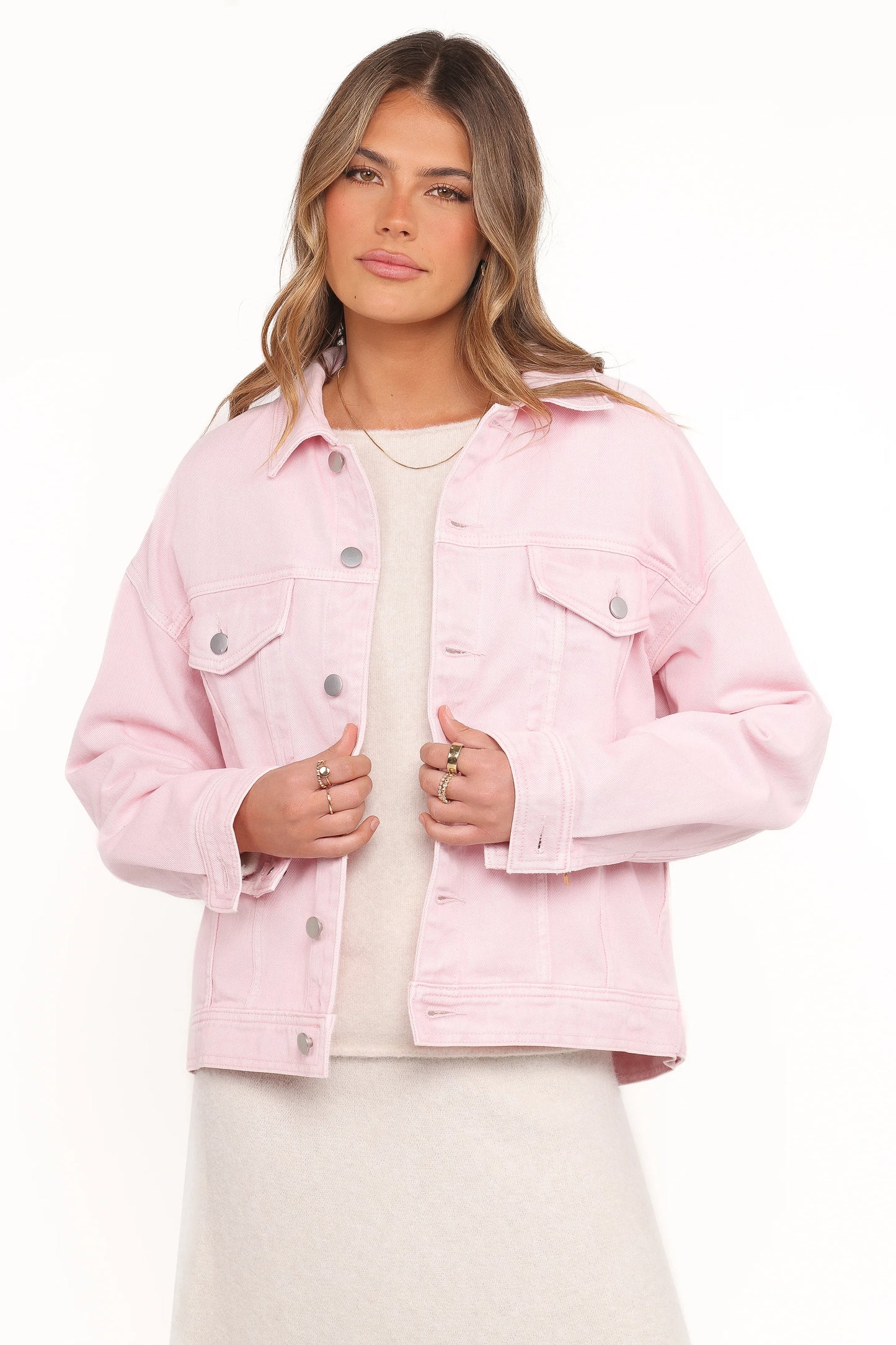 Larosa Denim Jacket - Dusty Pink