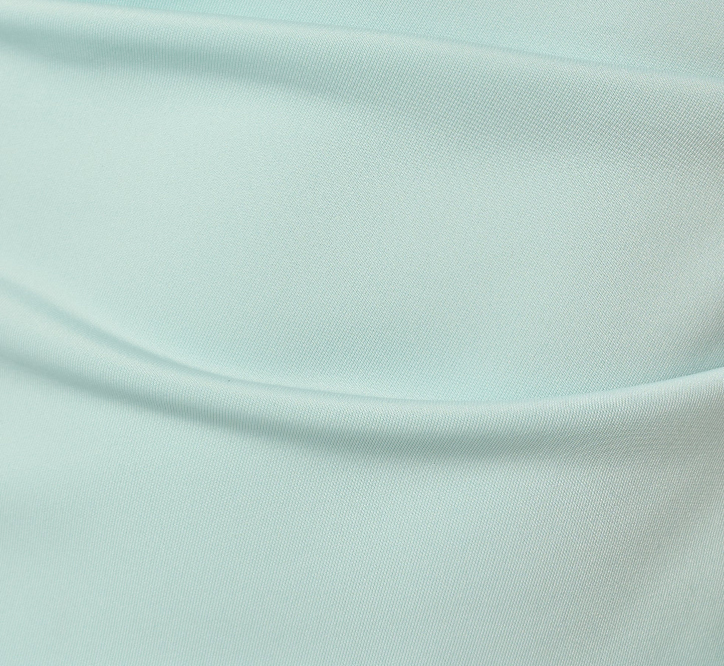 Off Shoulder Bell Sleeve Rosette Gown In Airy Aqua