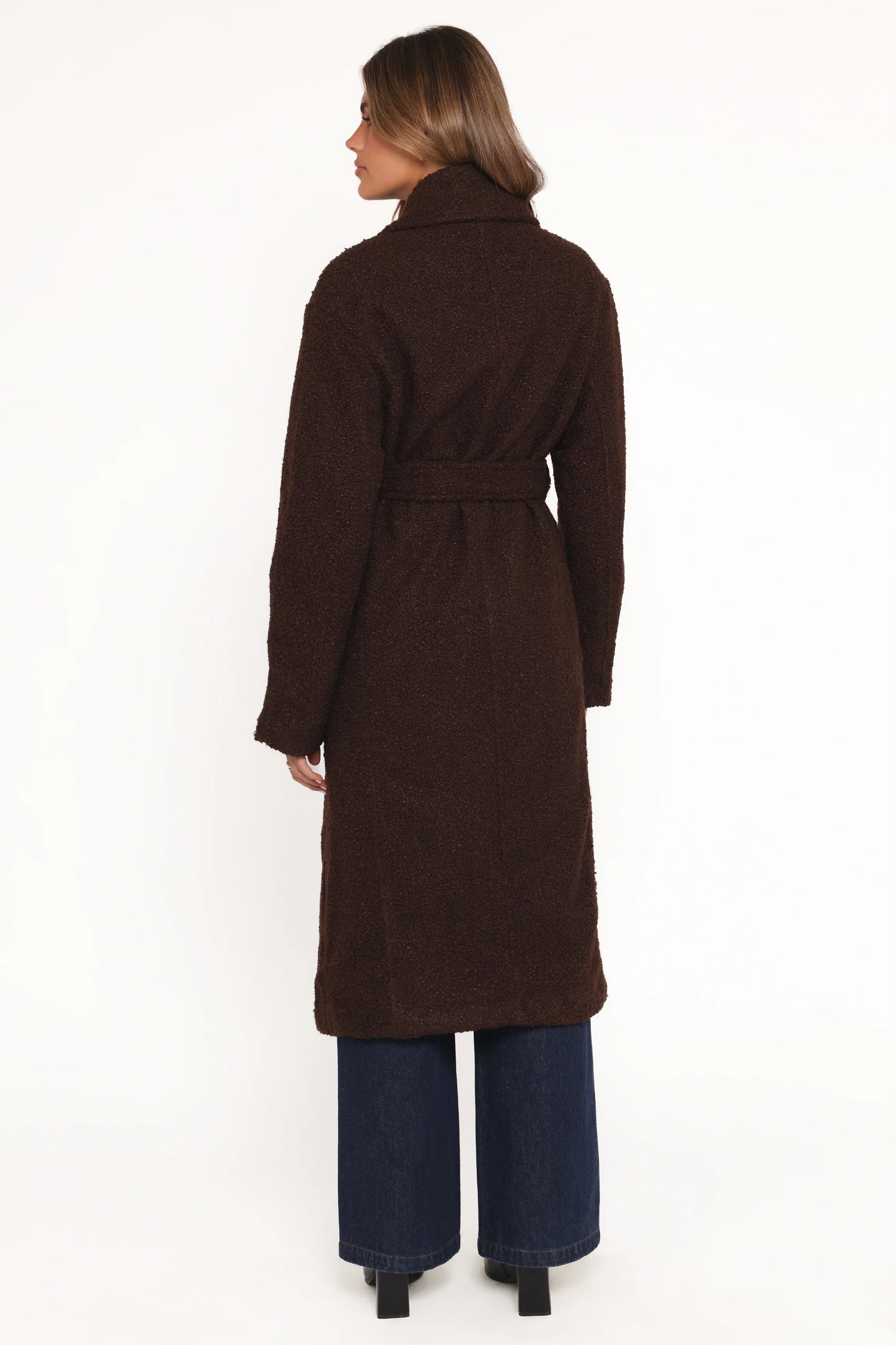 Goodie Shearling Coat - Chocolate