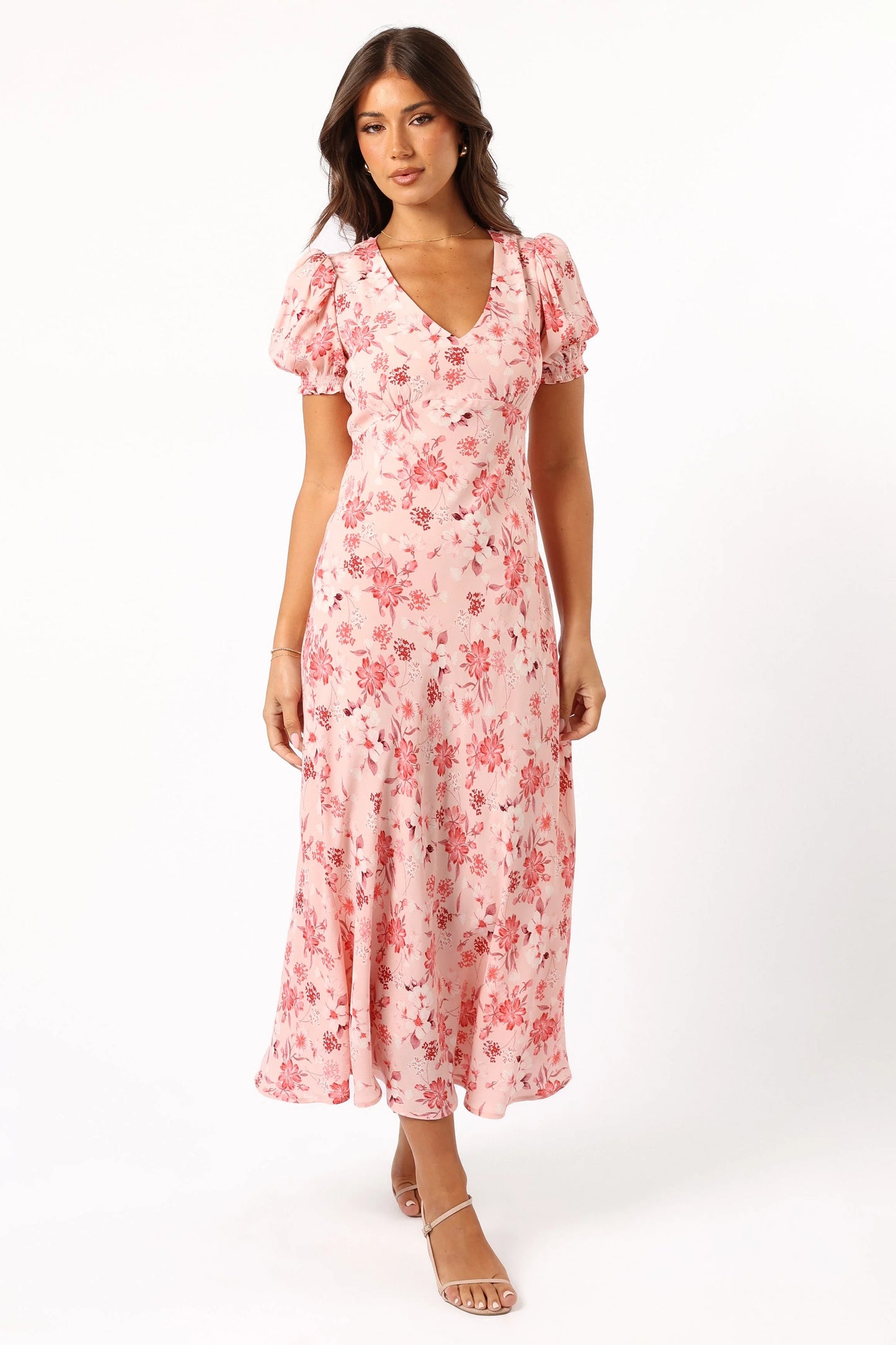 Sandra Midi Dress - Blushed Garden