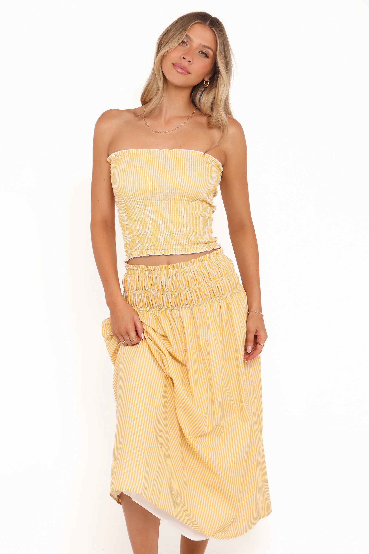 Salome Maxi Skirt - Mango Stripe