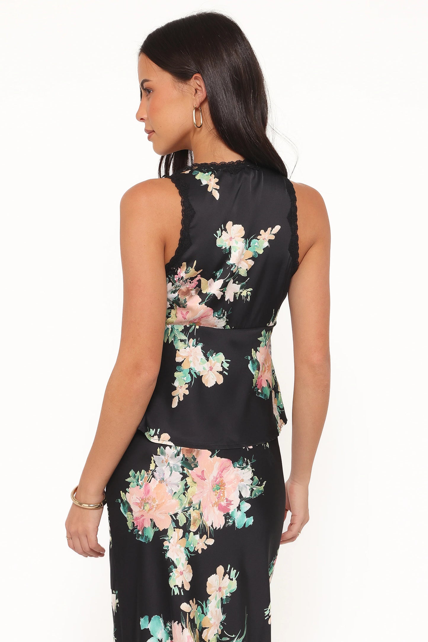 Kelso Top - Black Floral