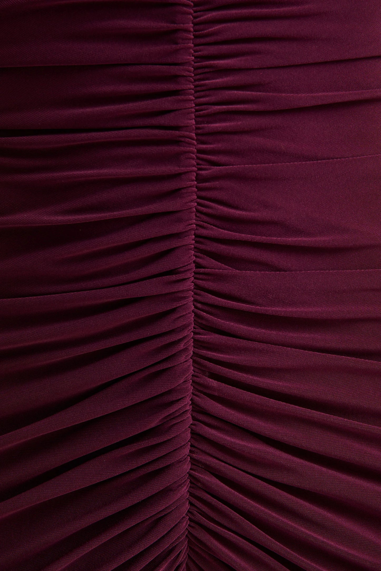 Tami Plum Plunge-Neck Long Sleeve Maxi Dress