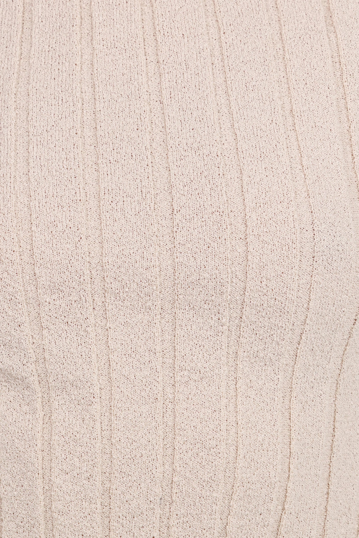 Brodie Wide Rib Knit Top - Beige