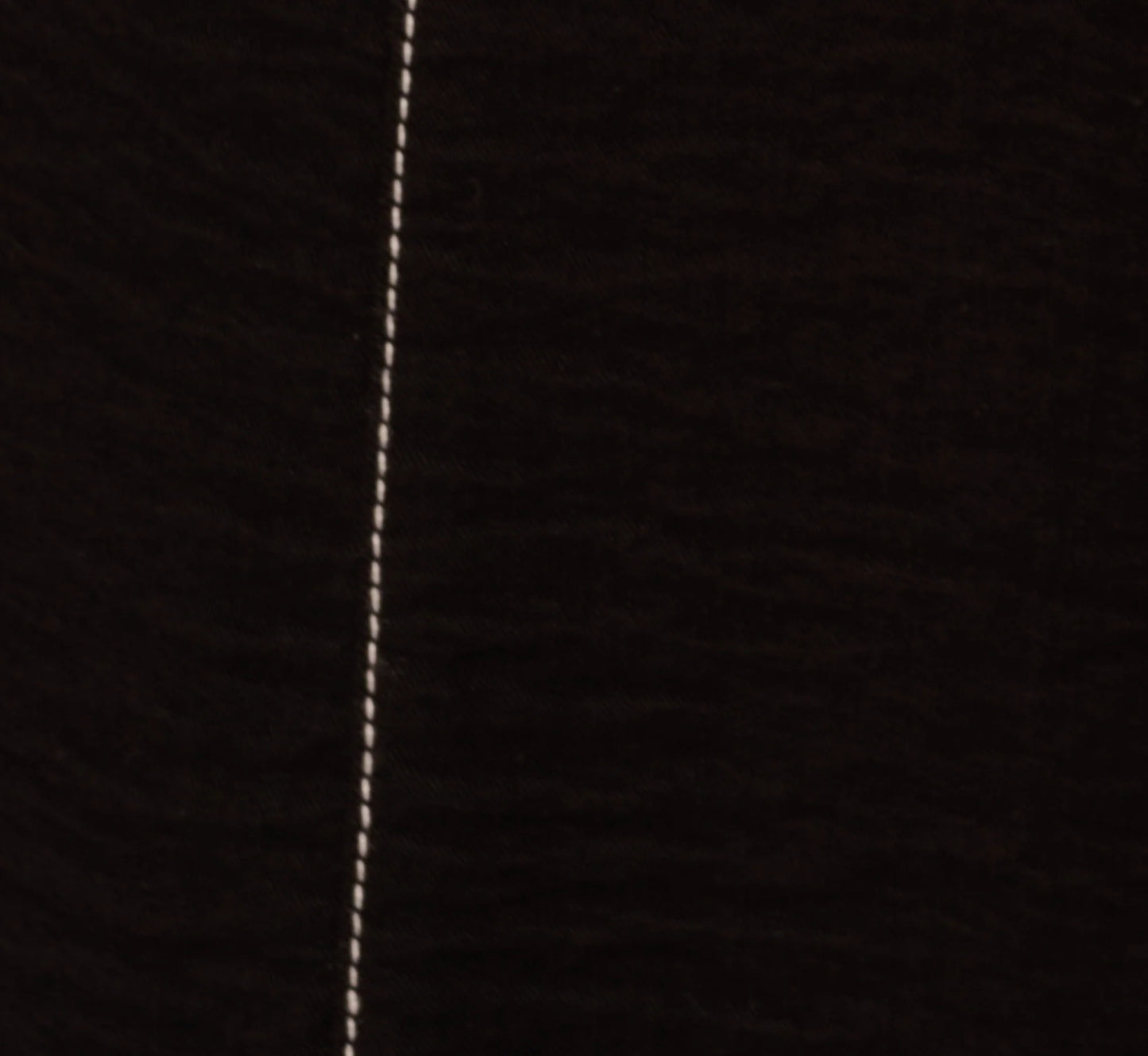 Contrast Stitching Crinkle Midi Pant In Black Ivory
