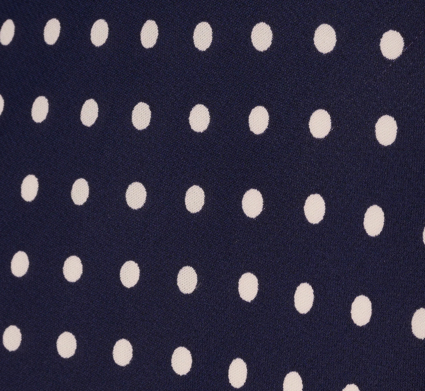 Dot Print Chiffon Halter Maxi Dress With Sash Waist In Navy Ivory