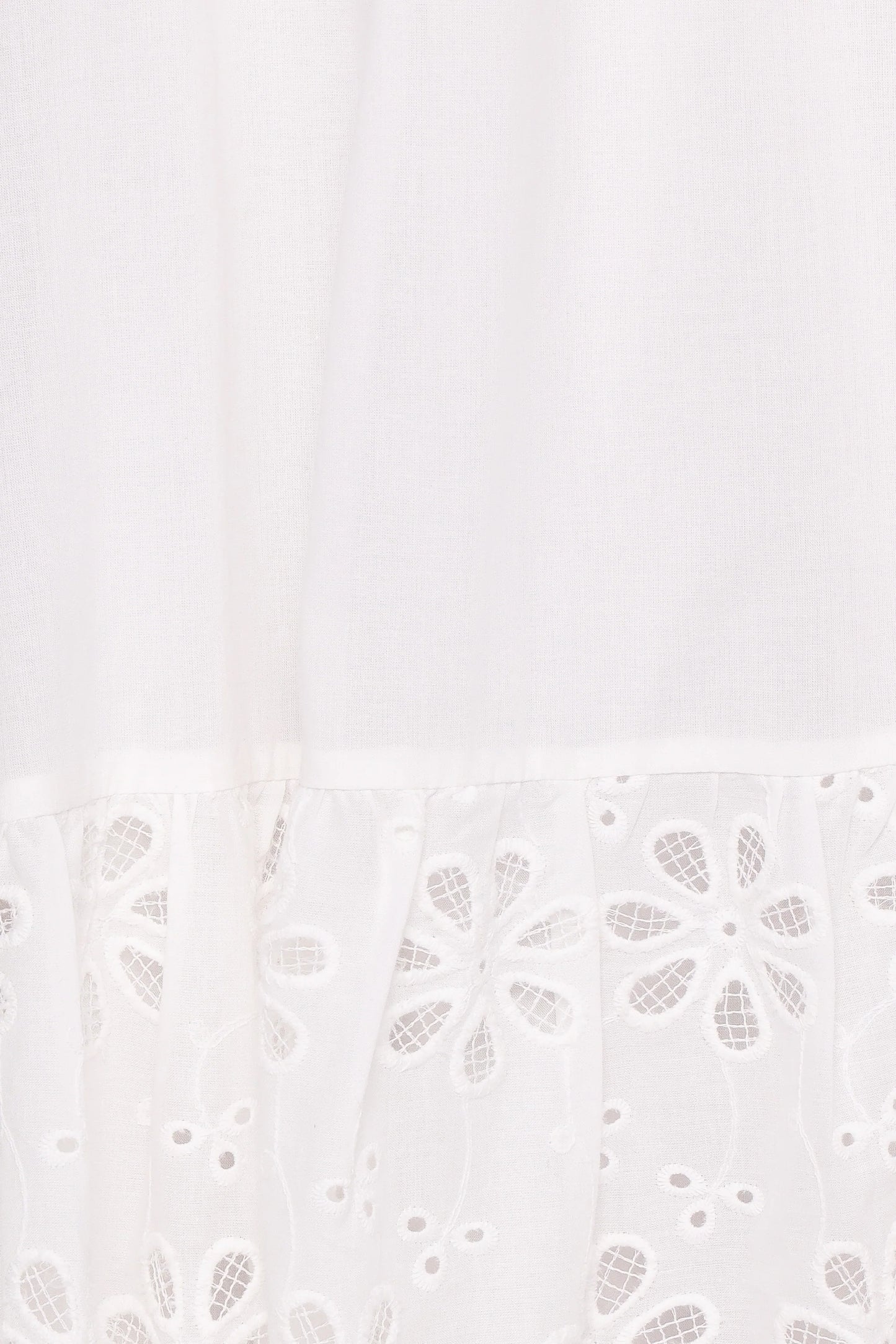 Xana Maxi Dress - White Broderie