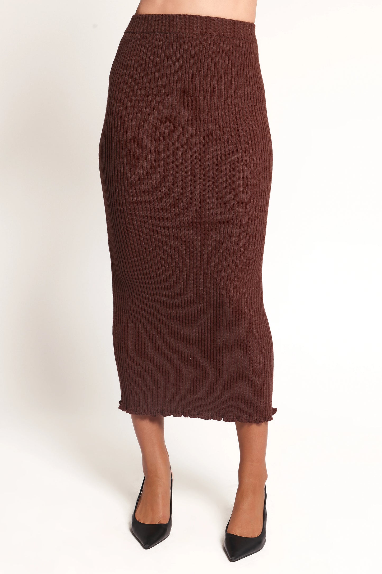Payton Knitted Set - Chocolate Brown