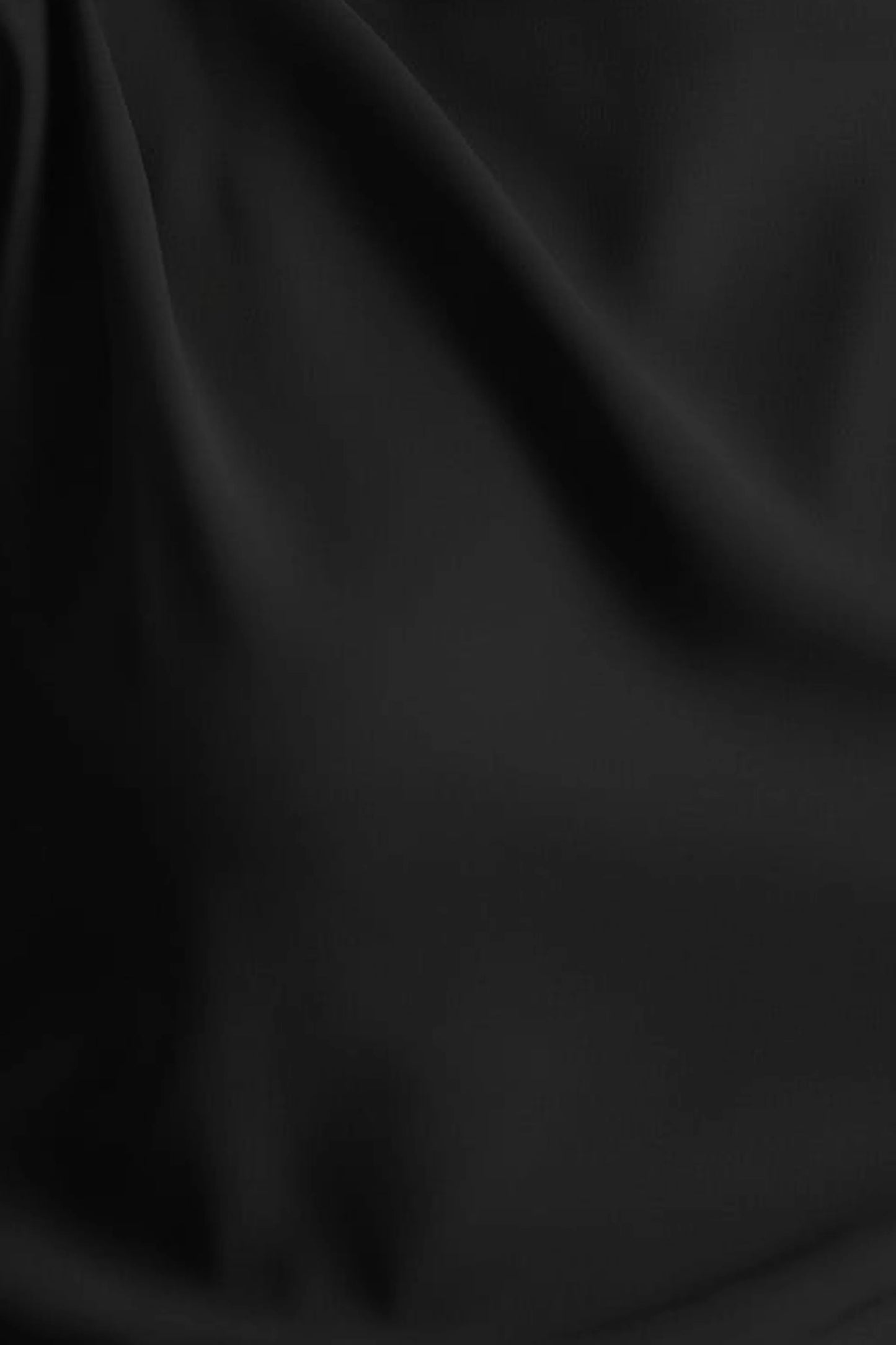 Jimena Black High-Neck Midi Dress With One-Long Sleeve And Pleated Detailing