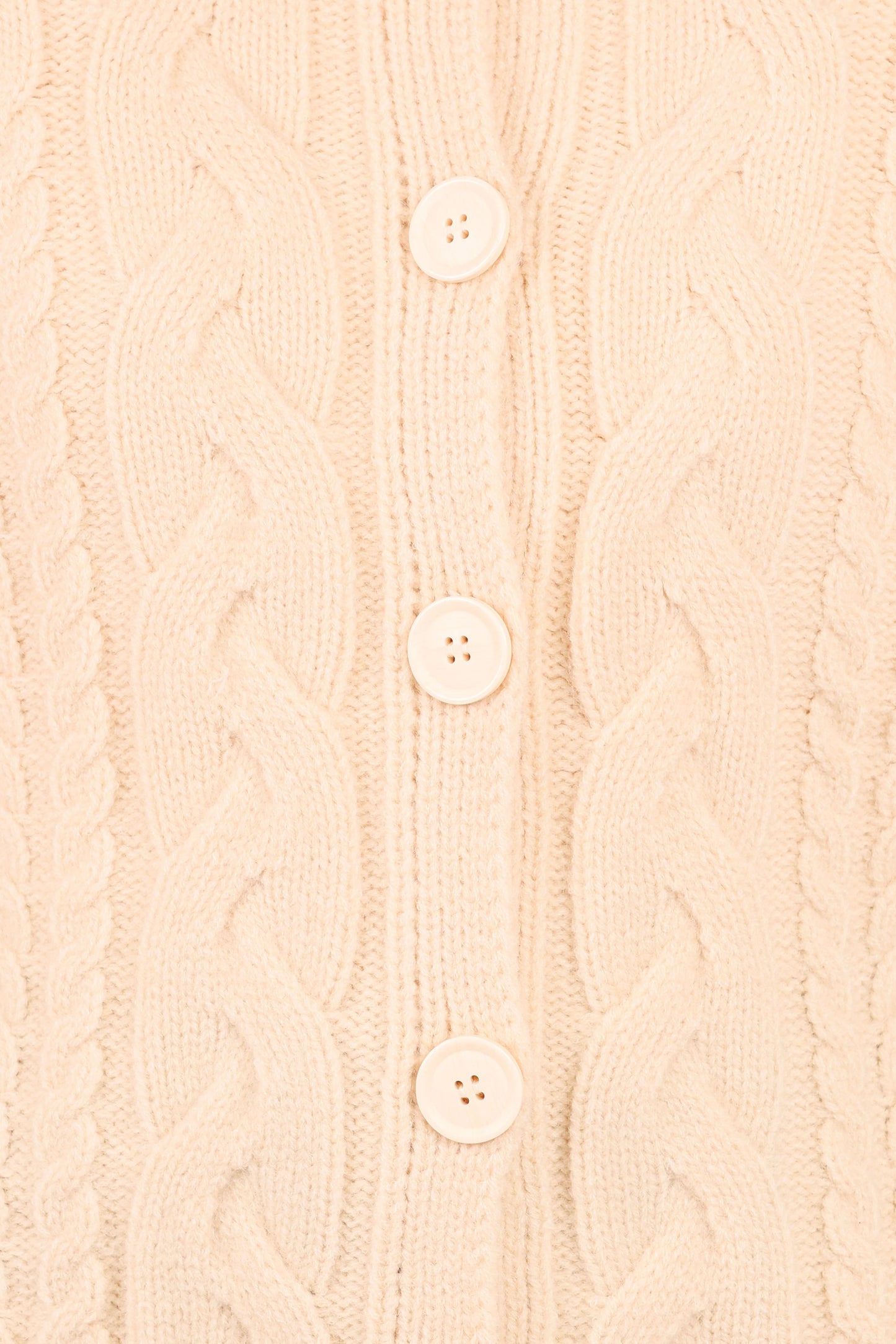 Nika Cable Knit Cardigan - Taupe