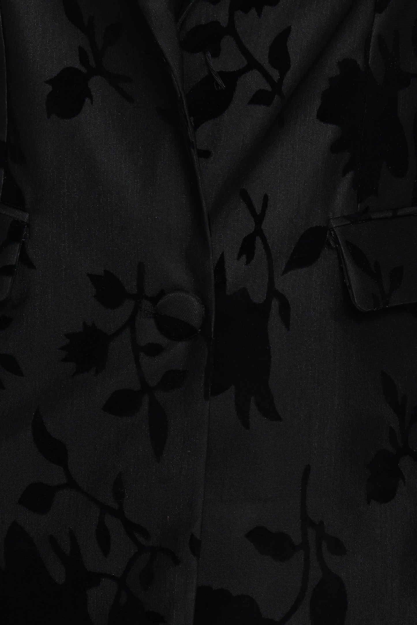 Ollie Burnout Blazer - Black Velvet