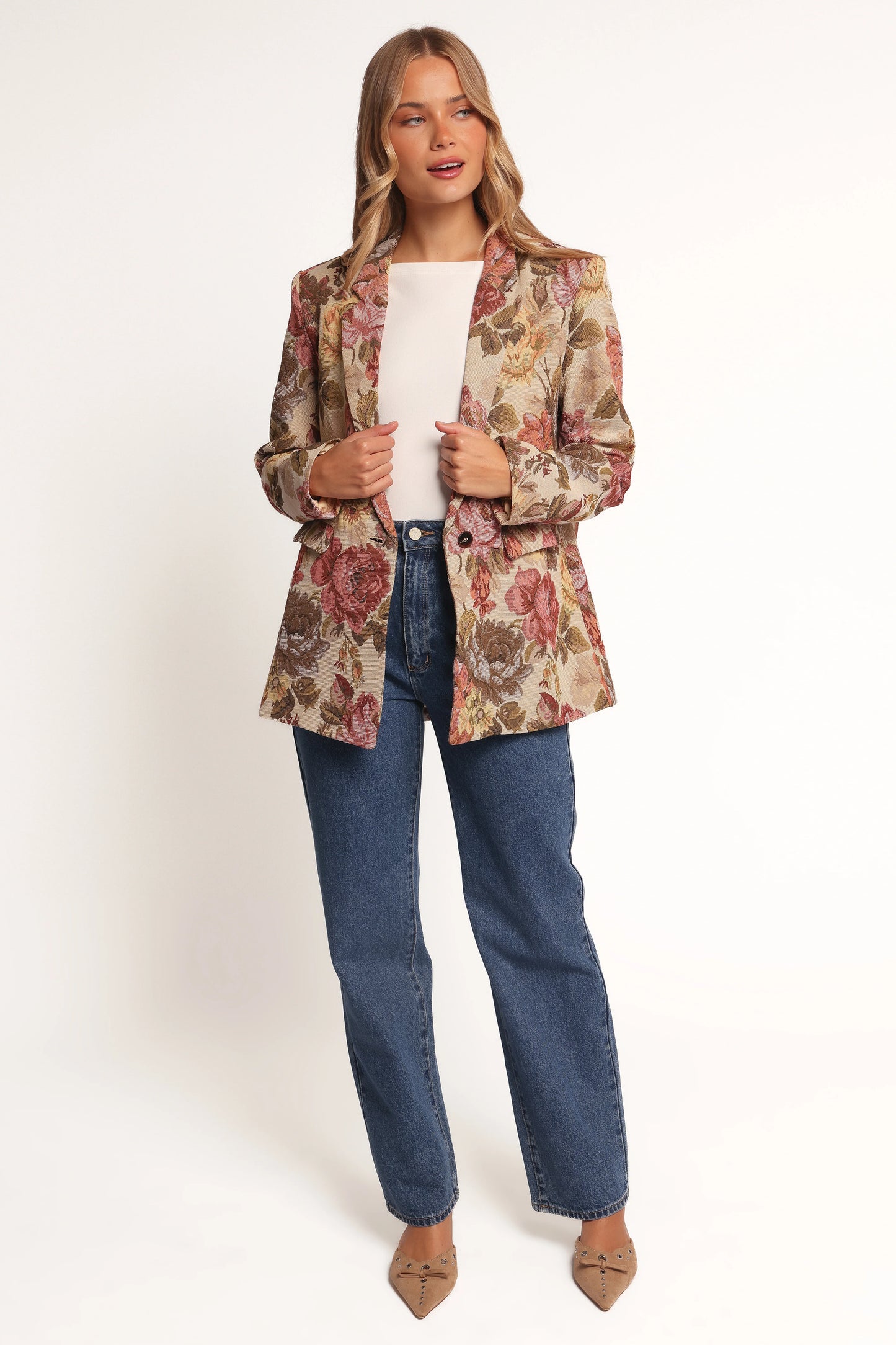 Dawn Oversized Blazer - Floral