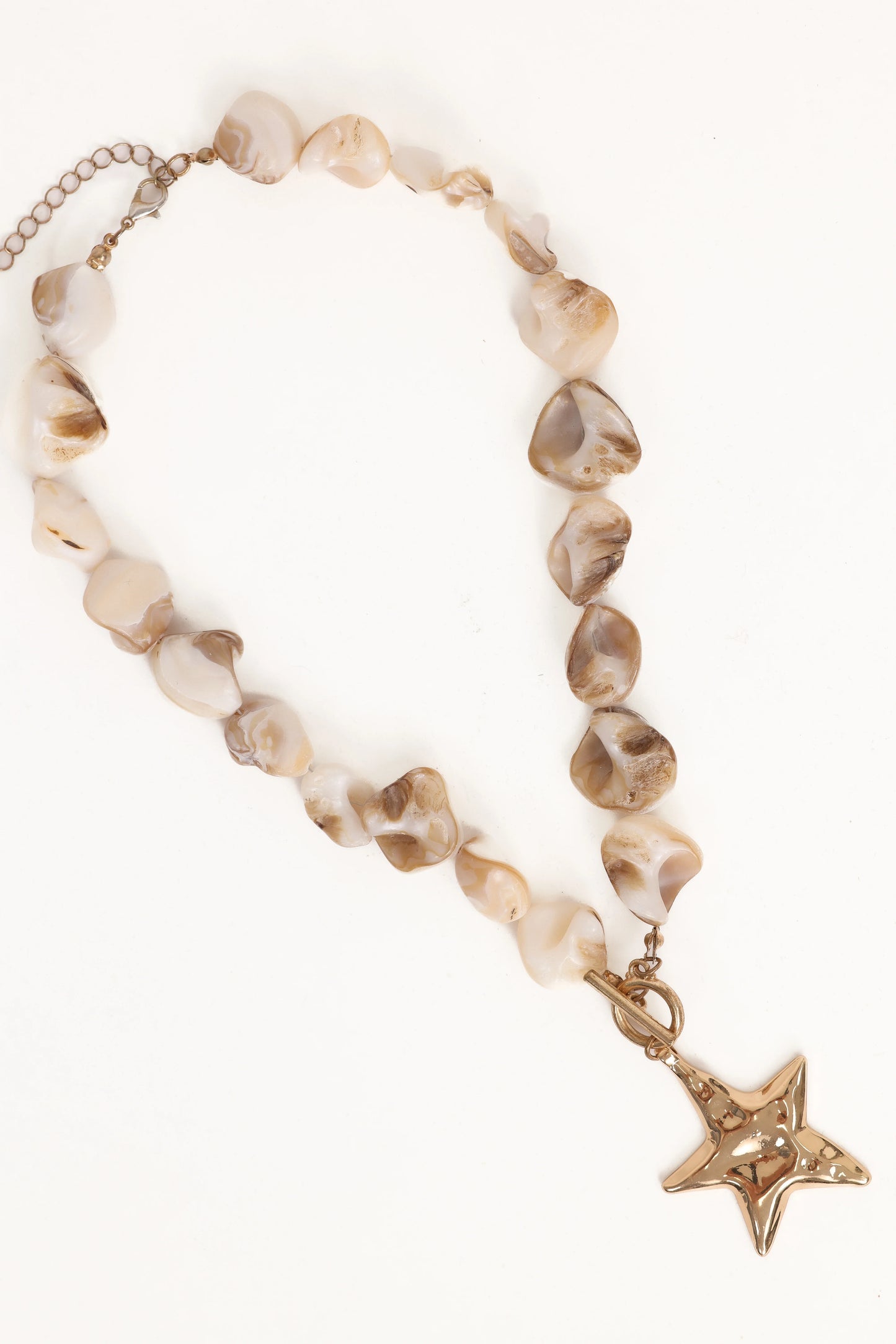 Gabbie Star Necklace - Pearl/Gold