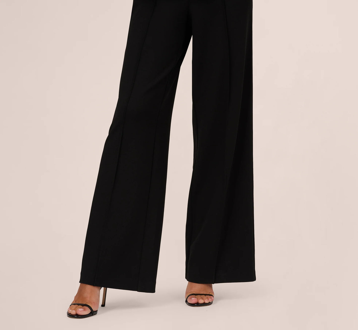 Off Shoulder Crepe Peplum Jumpsuit In Black