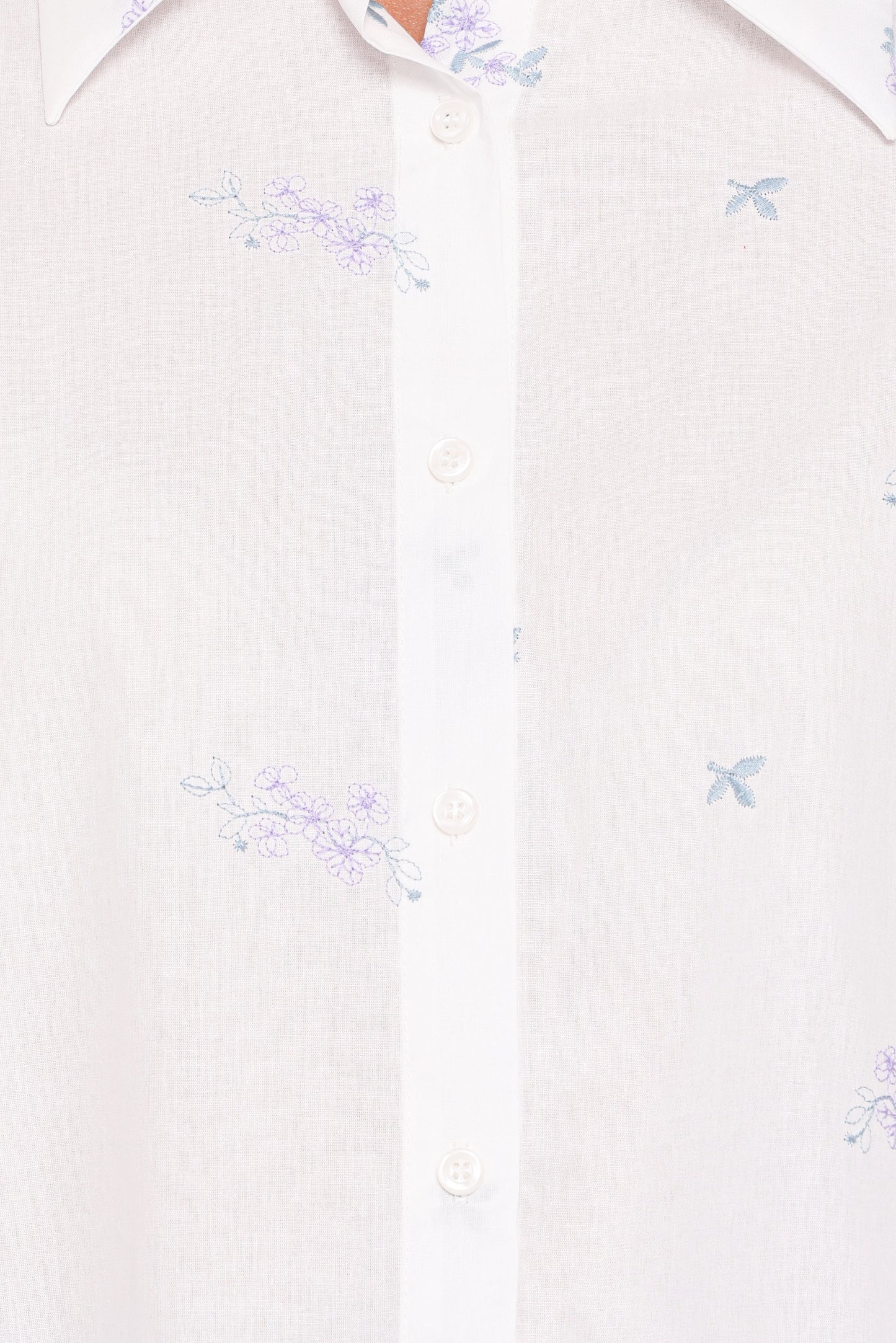 Luneth Button Up Blouse - White