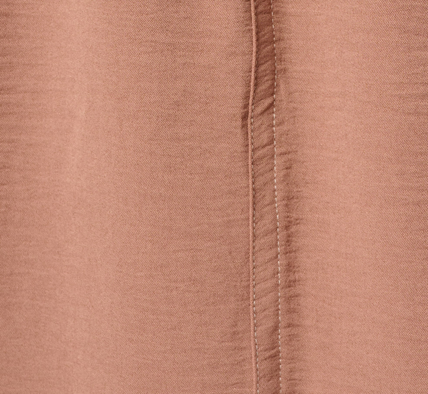 Airflow Topstitch A Line Midi Skirt In Chocolate Malt Cream