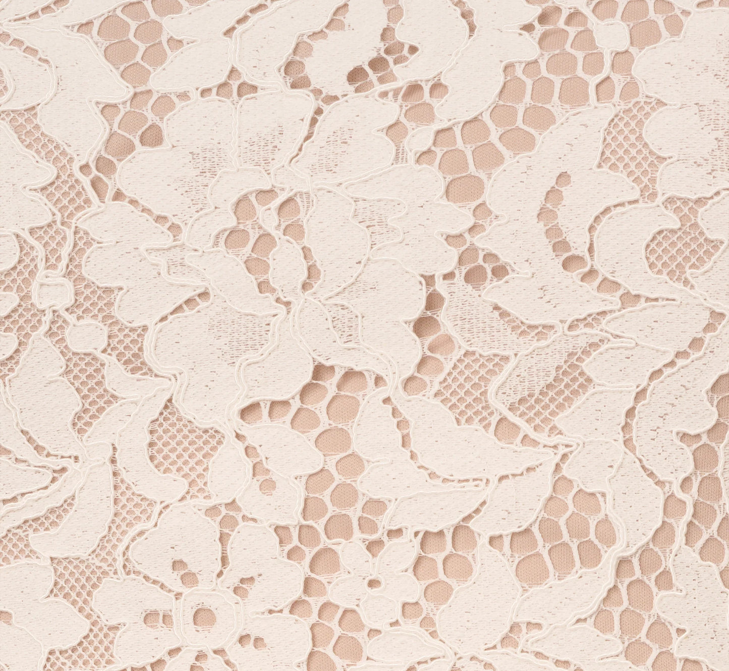 Cap Sleeve Lace Midi Dress In Ivory Nude