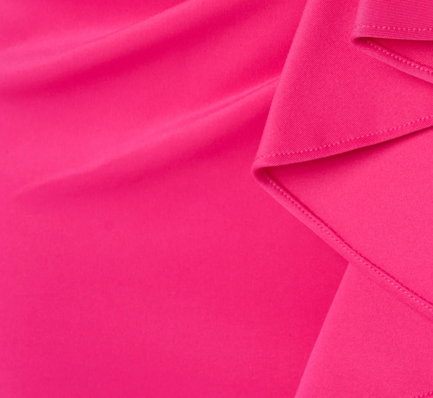 Sleeveless Draped Stretch Sheath Dress In Lipstick Pink