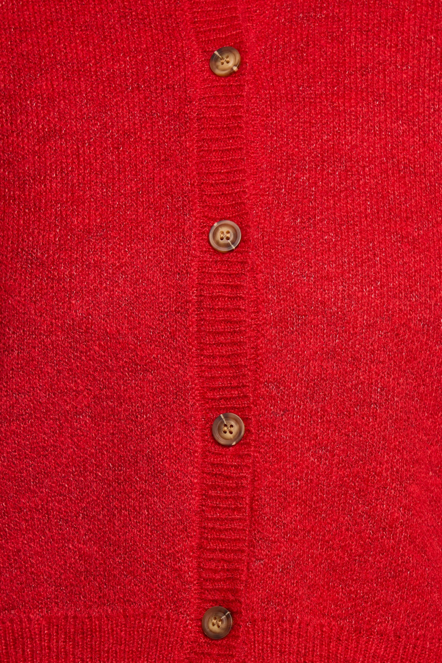 Naya Collar Cardigan - Red
