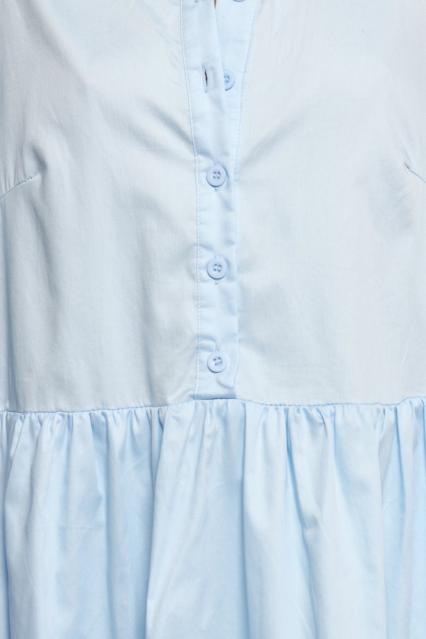Carlotta Long Sleeve Mini Dress - Blue