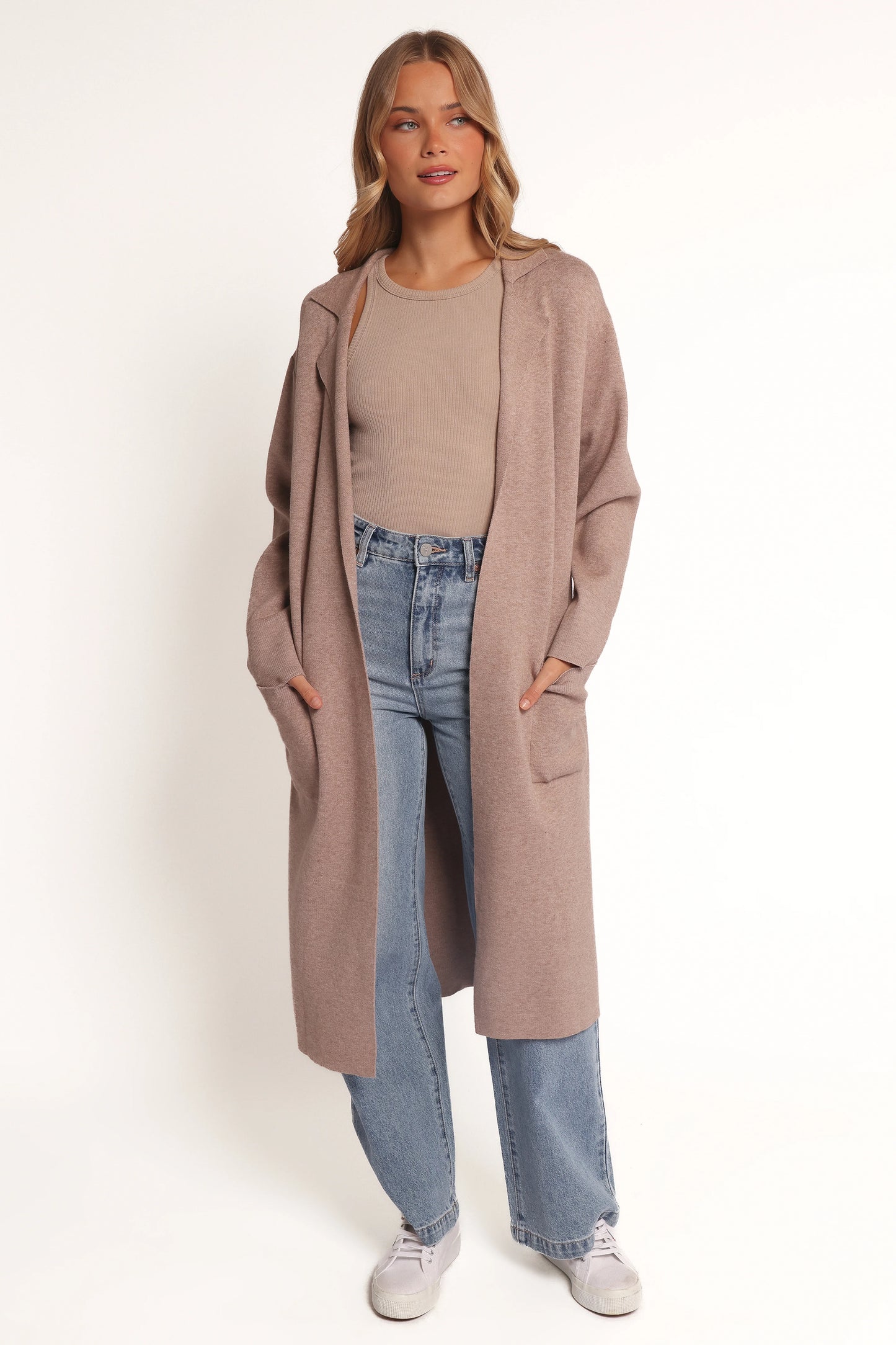 Venda Coatigan - Light Brown