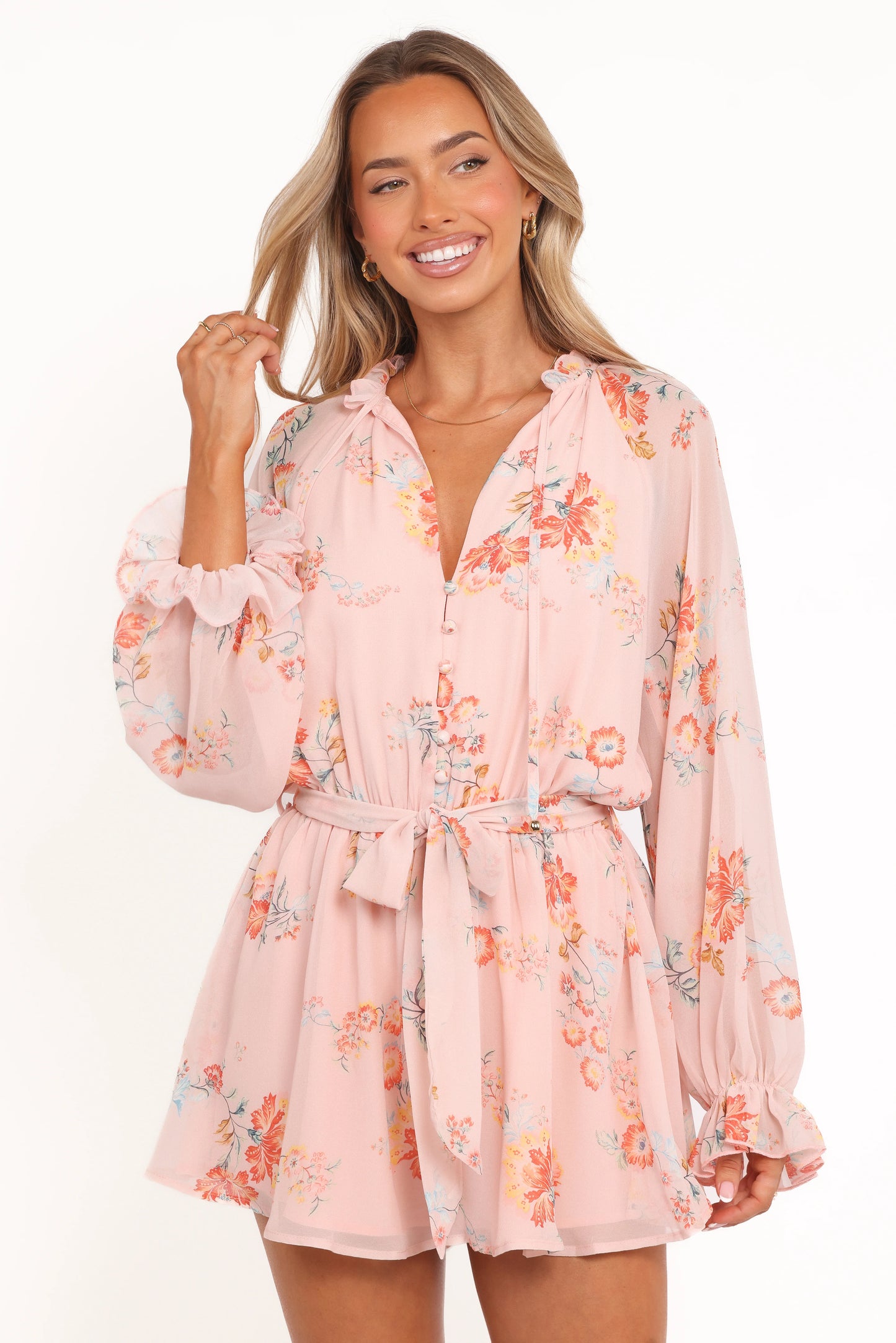 Michelle Romper - Paisley Peach