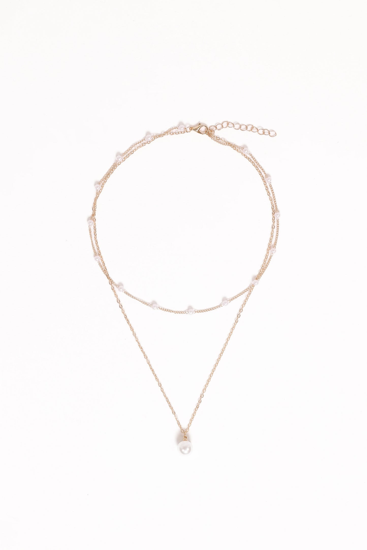 Corinna Necklace - Gold/Pearl