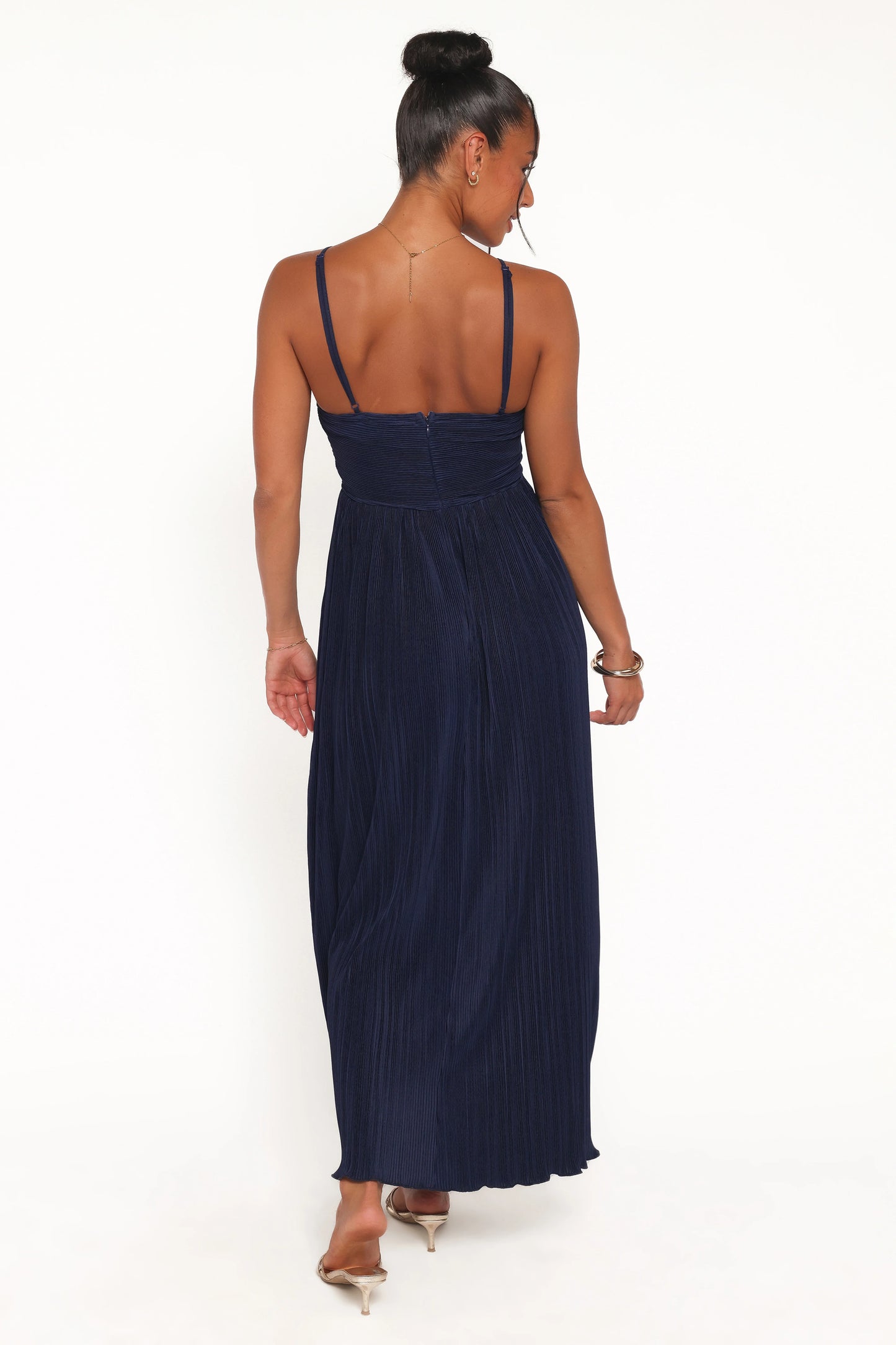 Polly Halterneck Maxi Dress - Navy