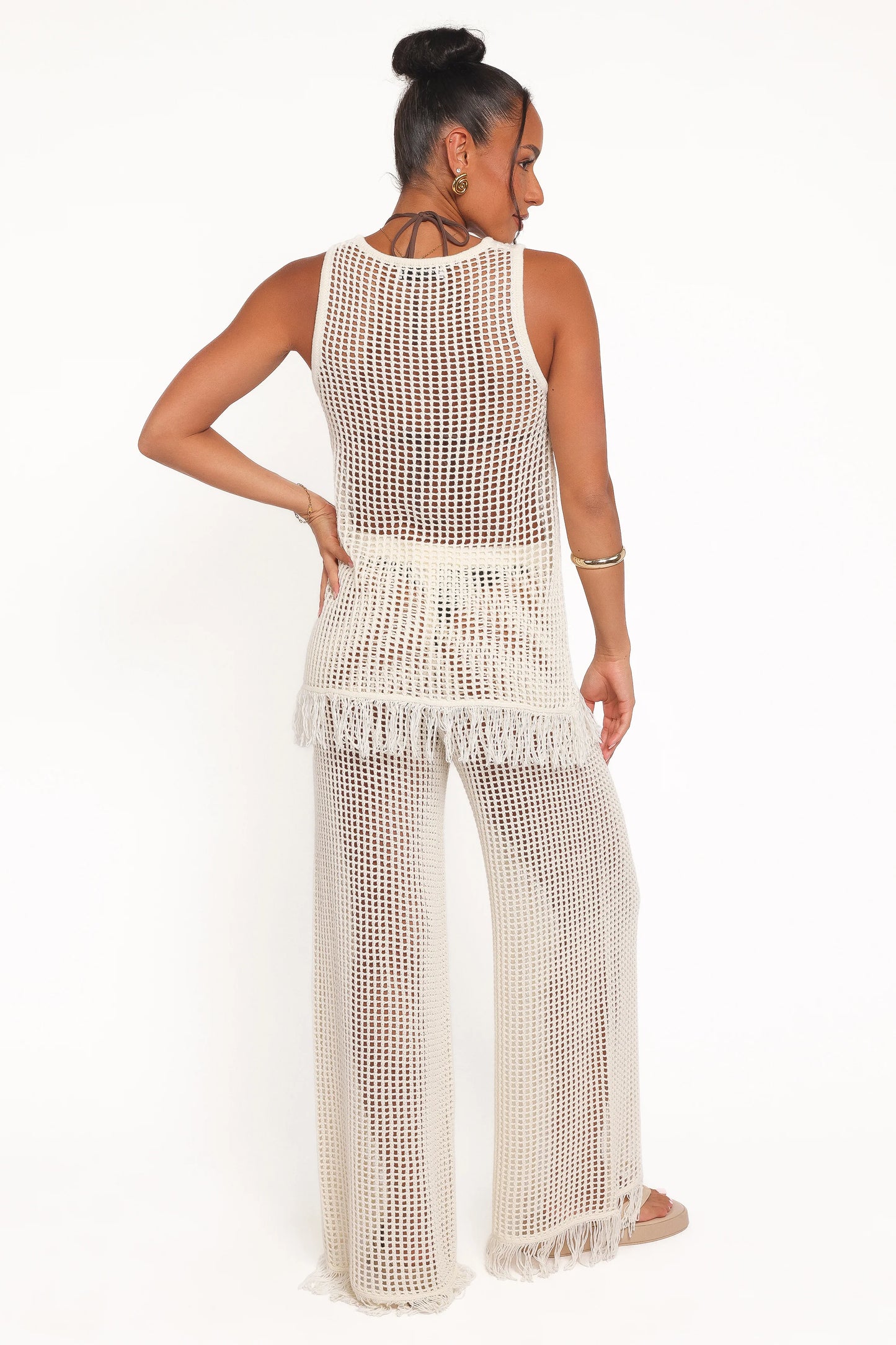 Lorna Knitted Pant - Off White