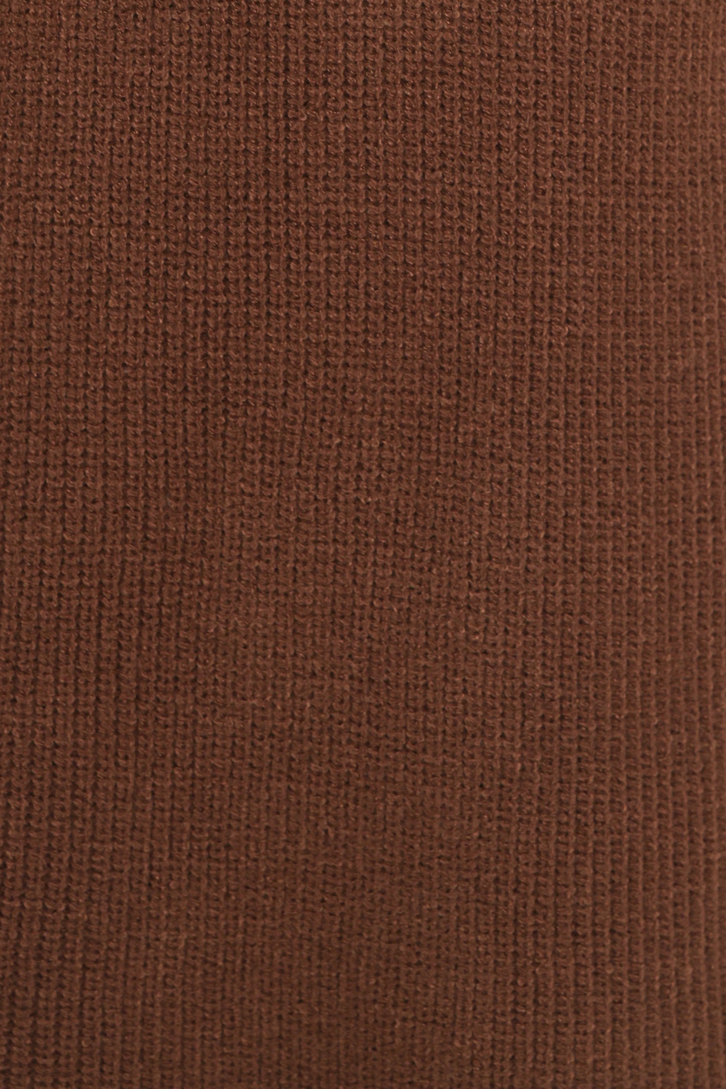 Wright Knit Mini Dress - Chocolate Brown