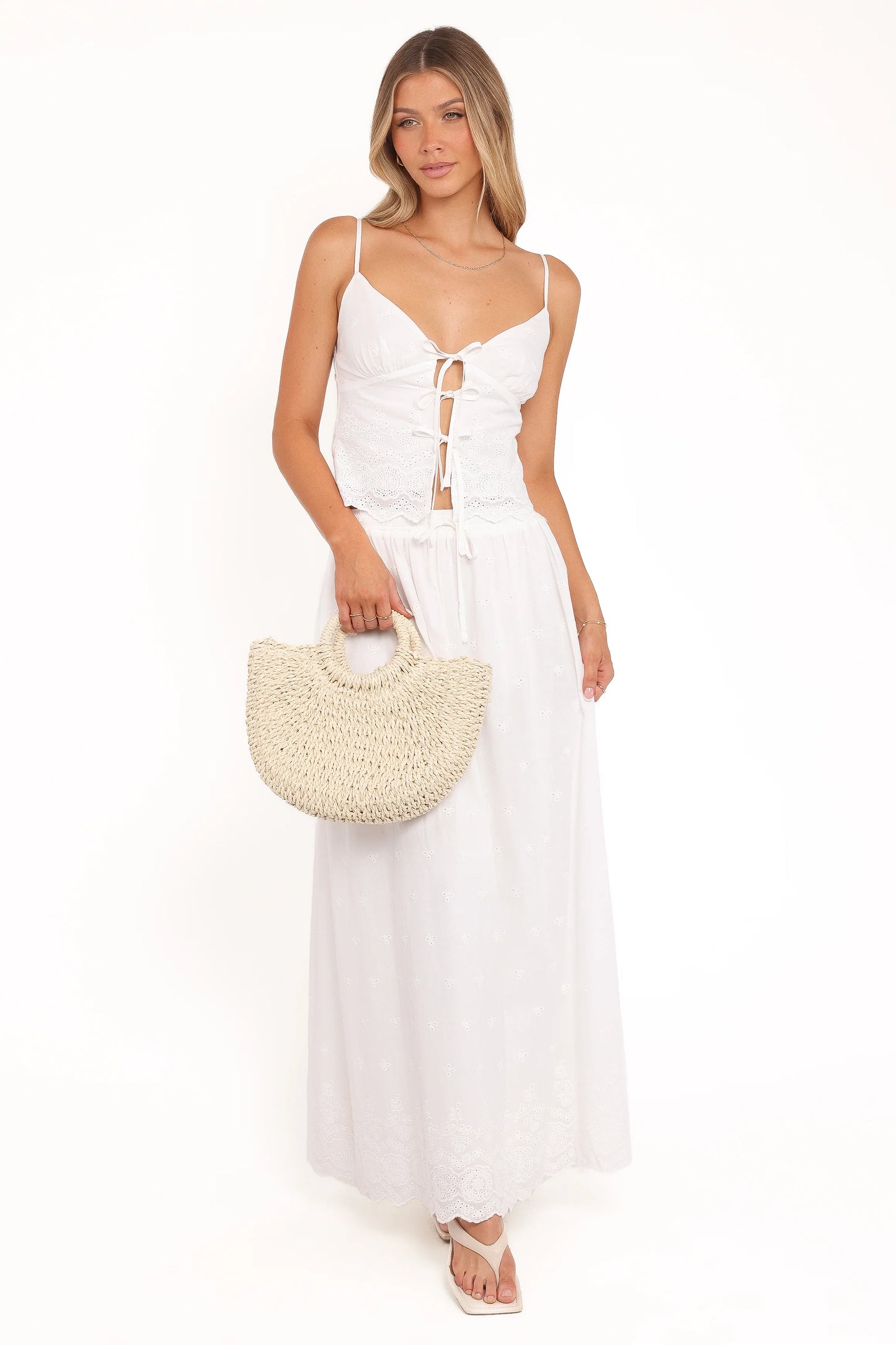 Blaire Skirt Set - White