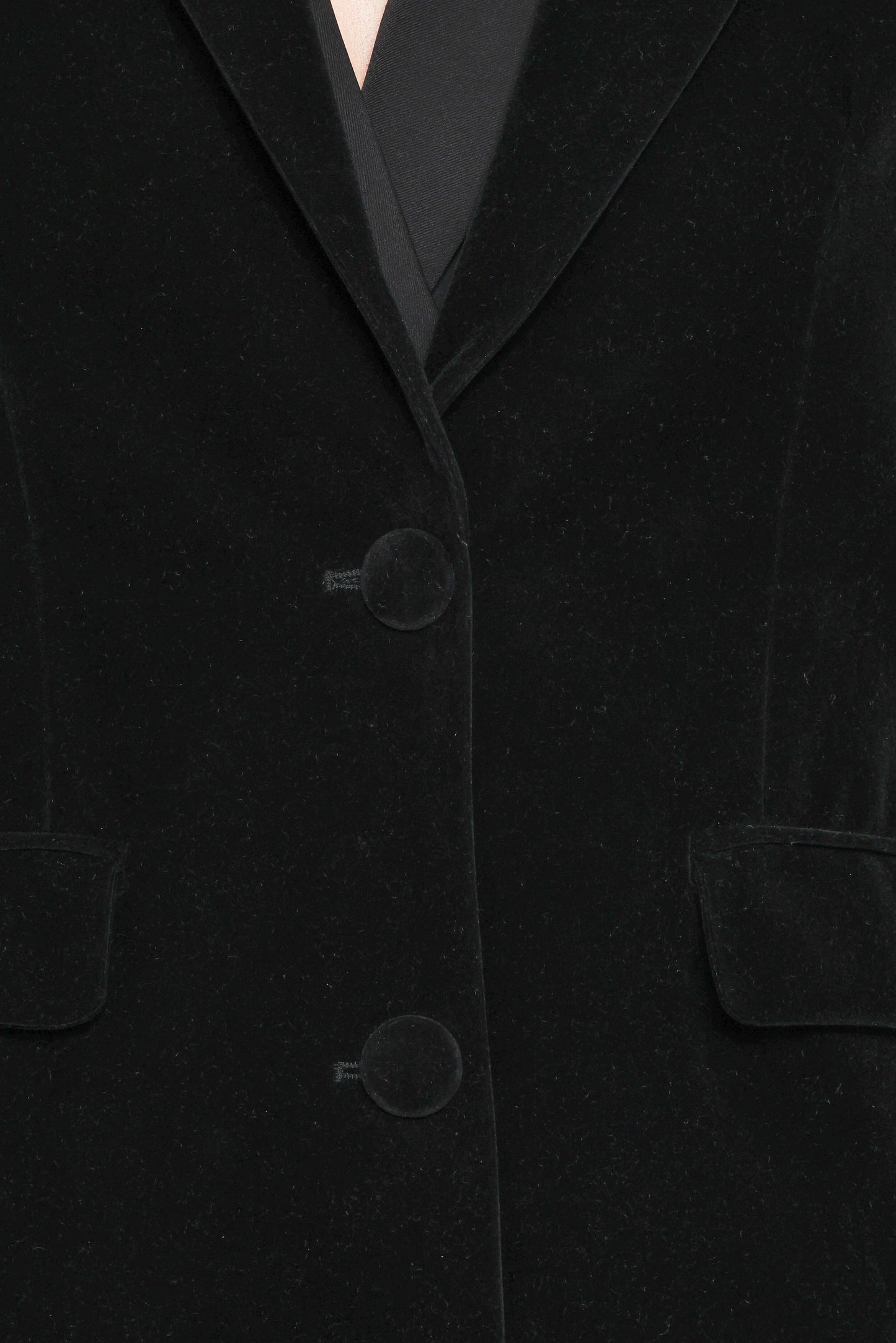 Clive Velvet Blazer - Black