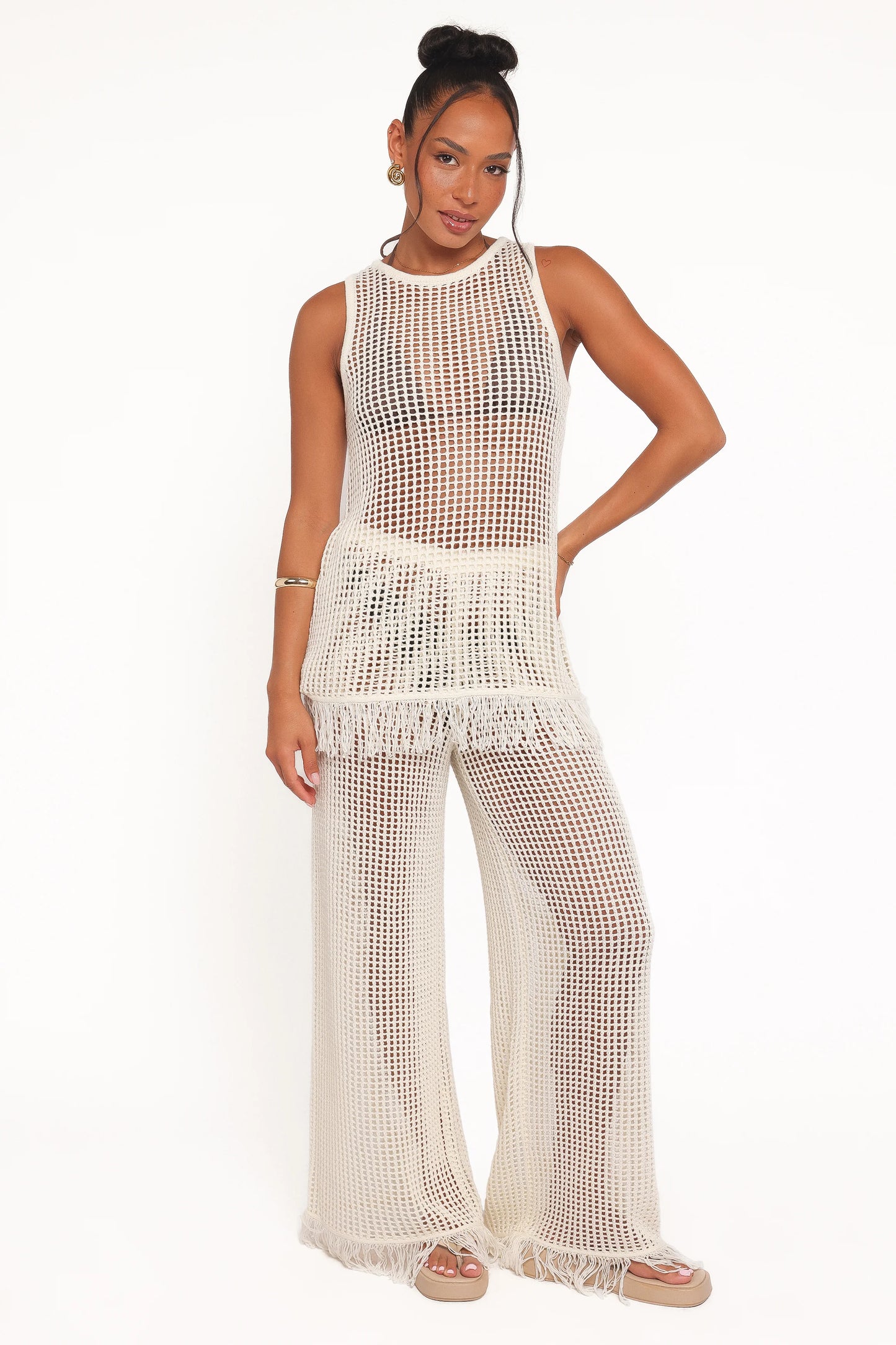 Lorna Knitted Top - Off White
