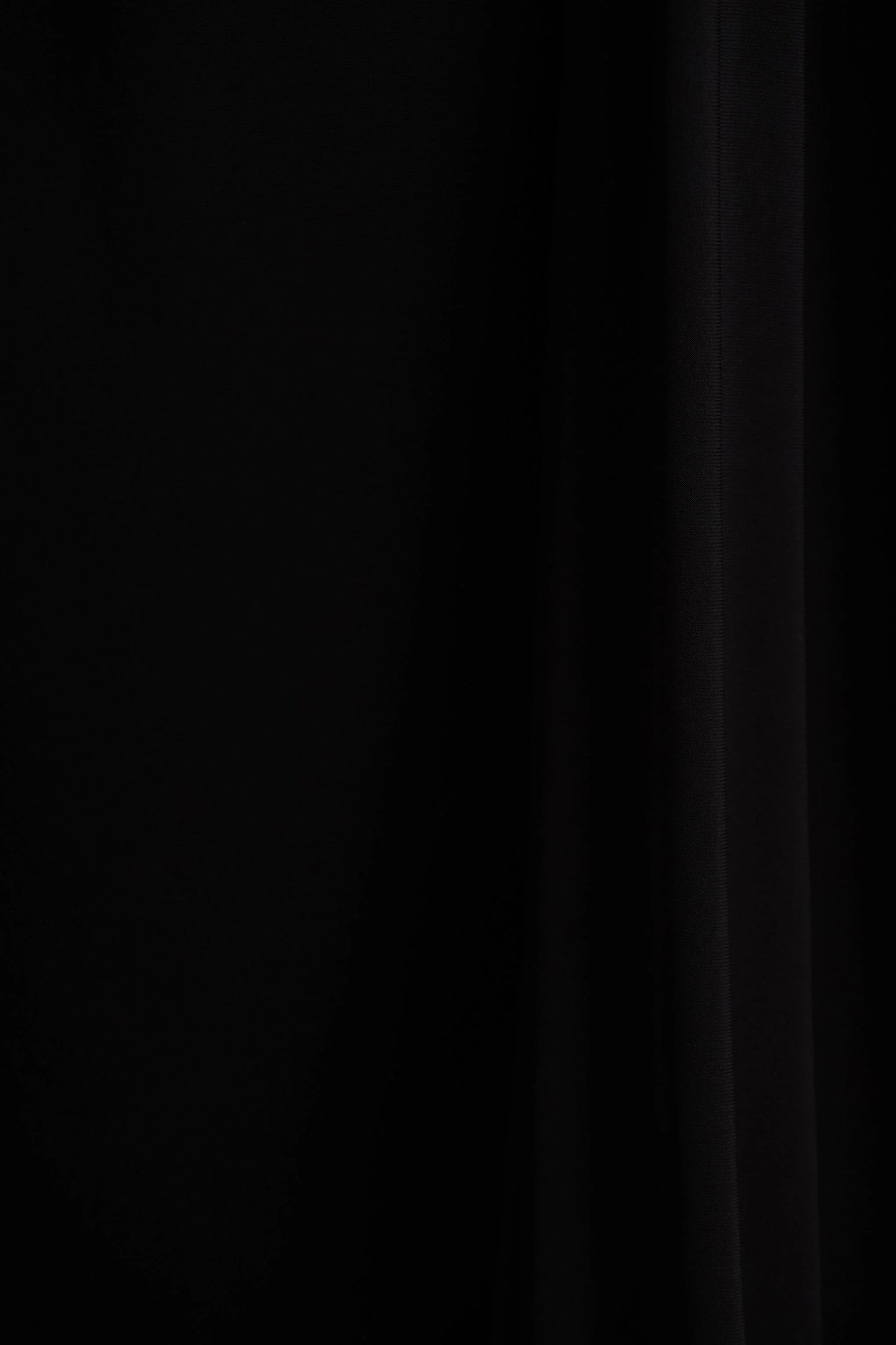 Bonnie Black Asymmetric-Neck Maxi Dress With Open-Back