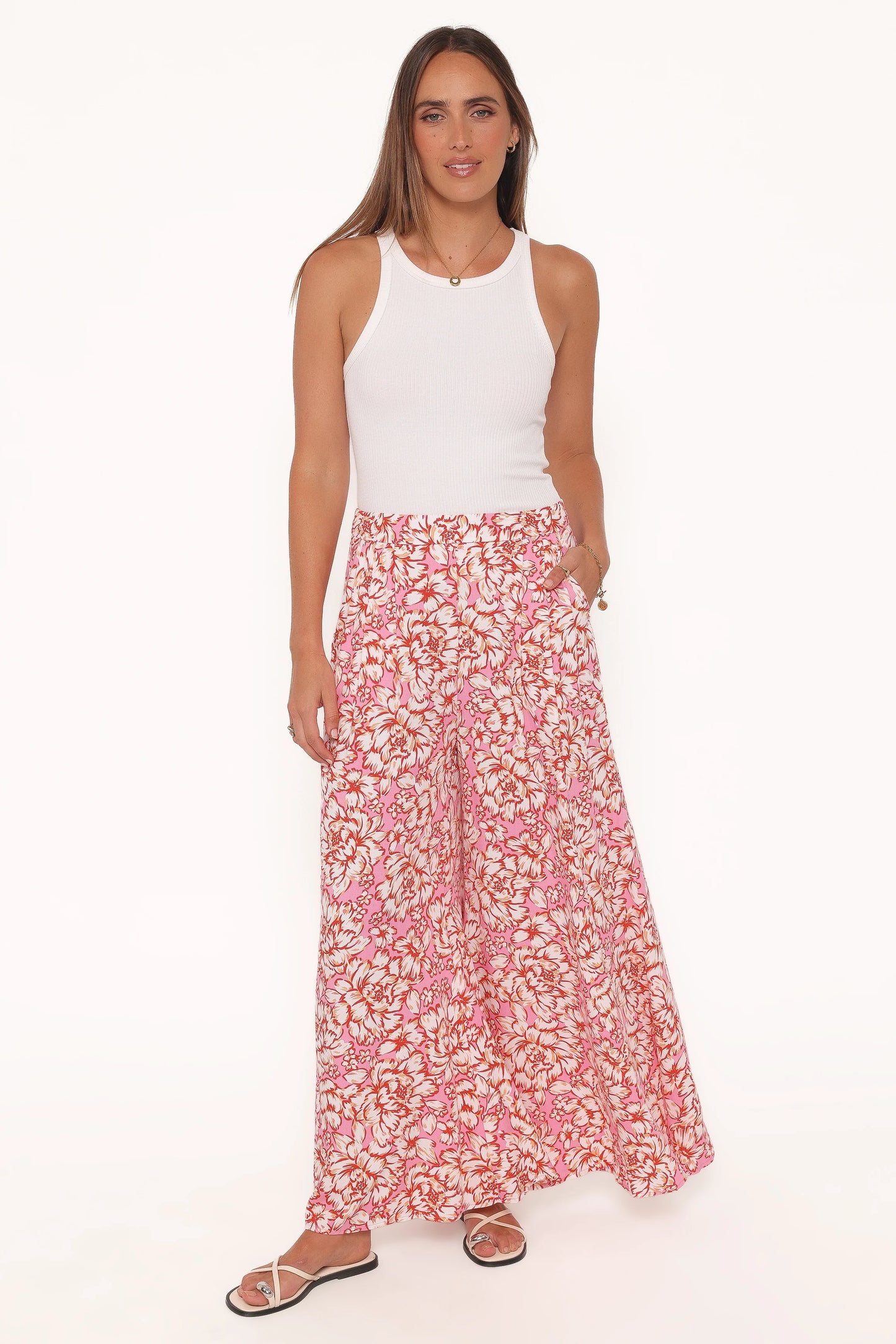 Lessie Pants - Pink Floral