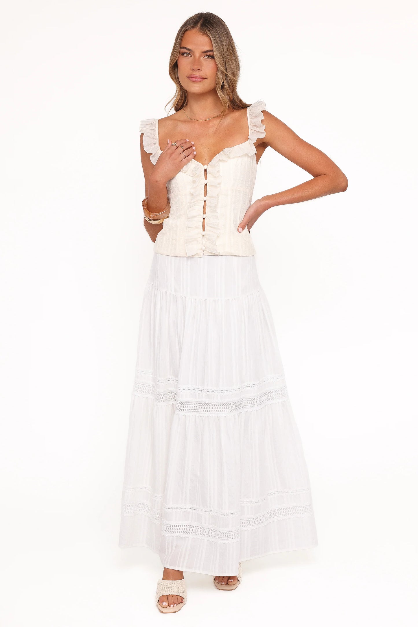 Eulalie Corset Top - Cream