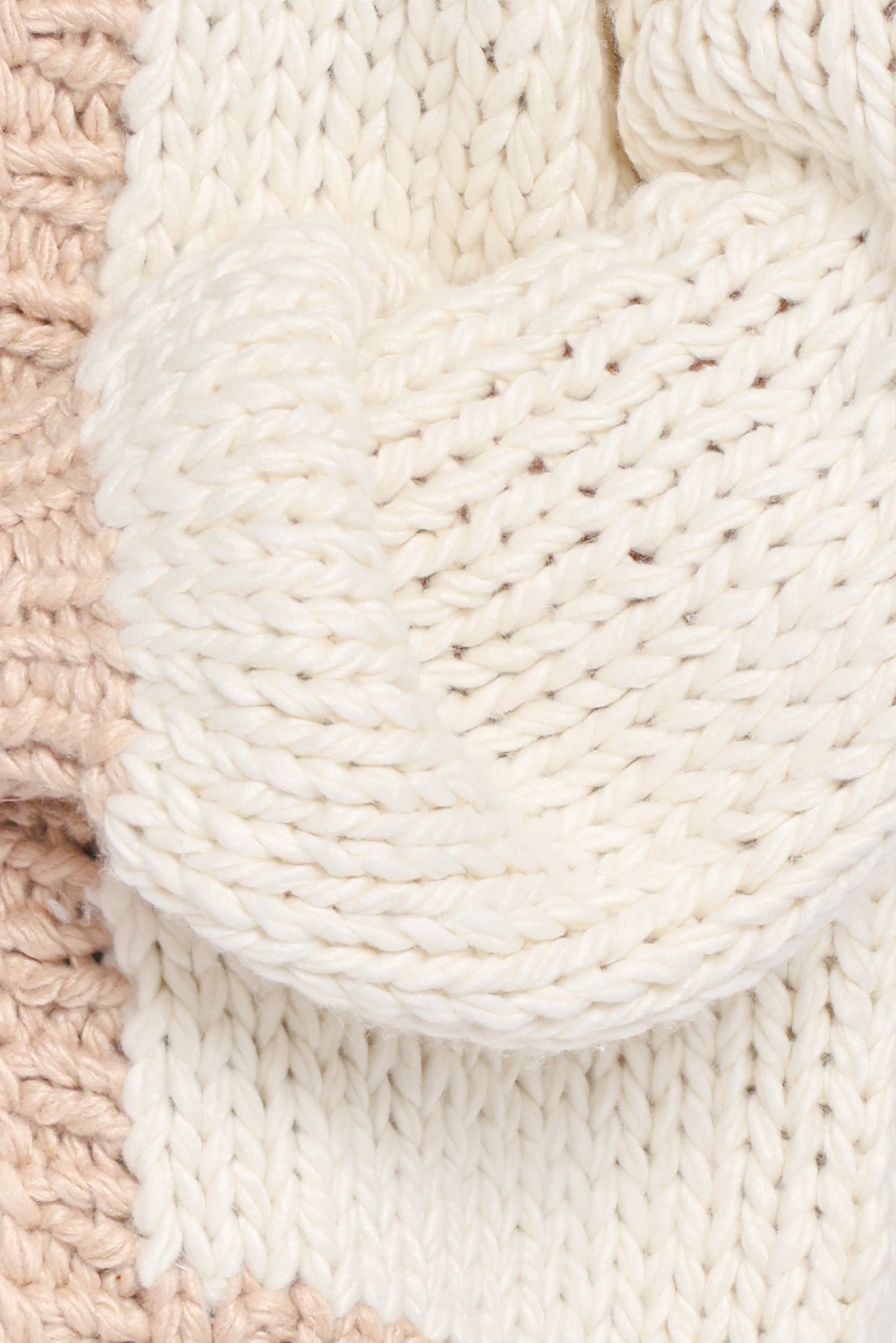 Anige Contrast Trim Cardigan - Cream