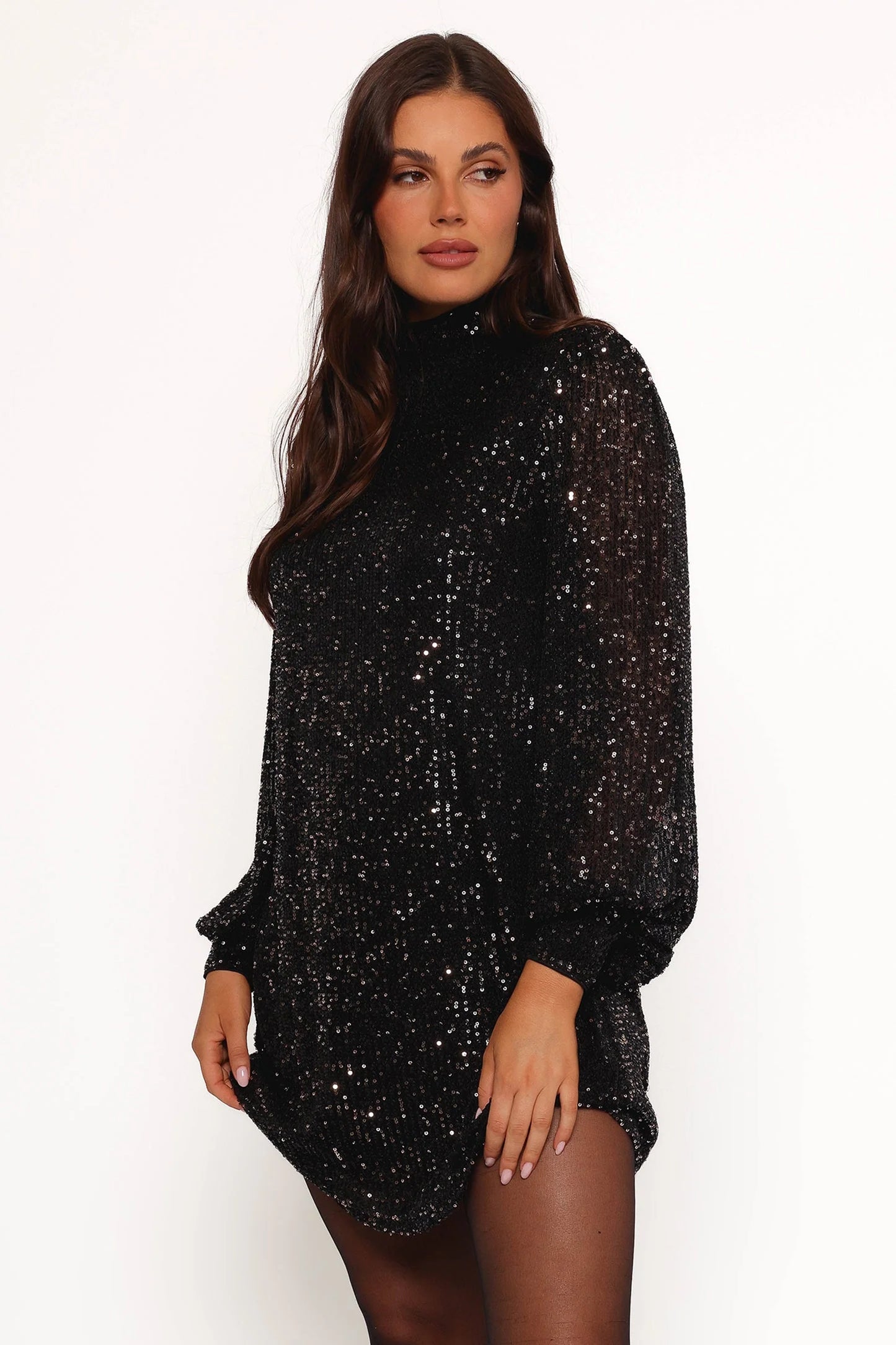Springfield Mini Dress - Black/Gold