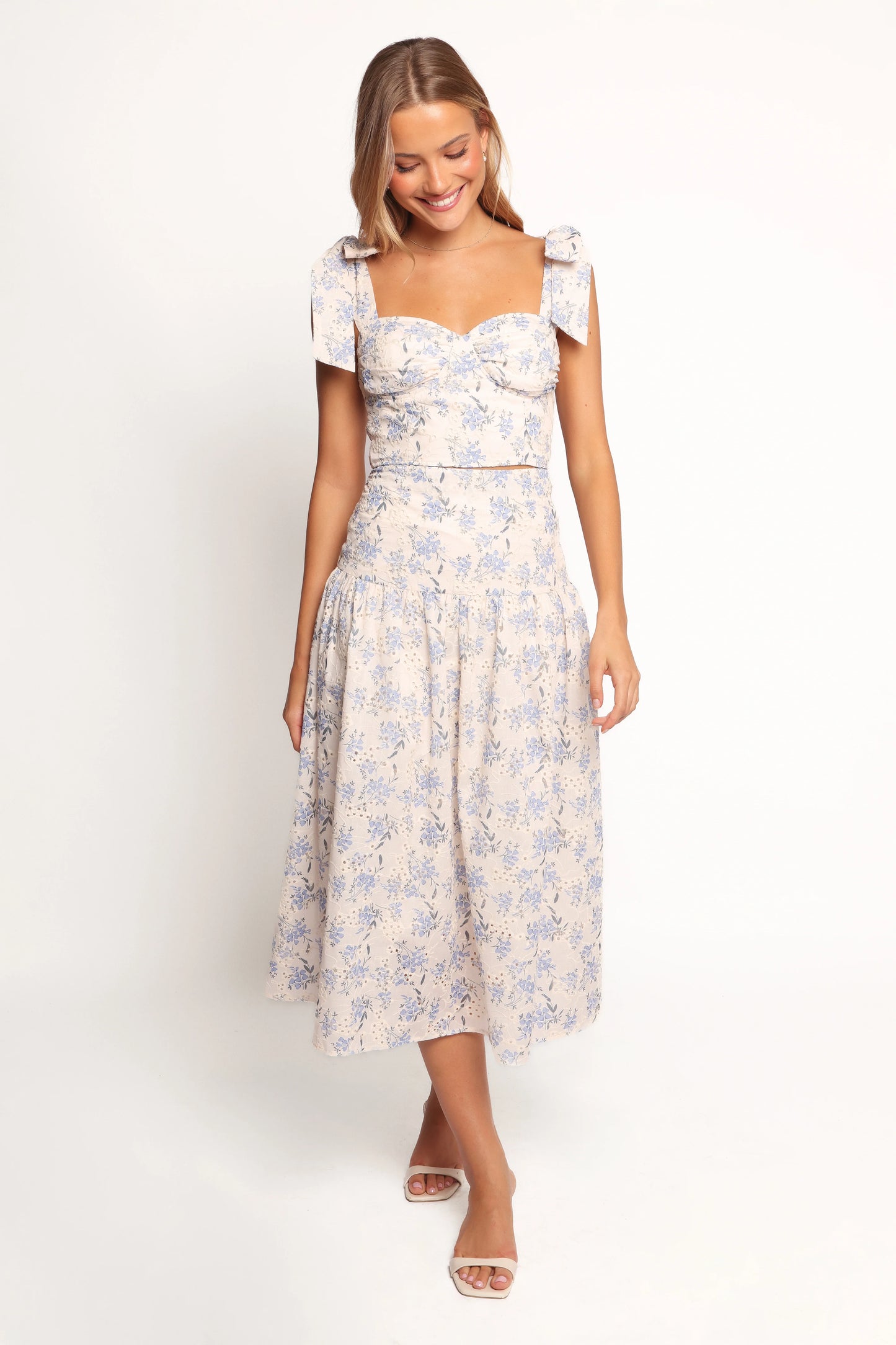 Kara Two Piece Set - Blue Floral